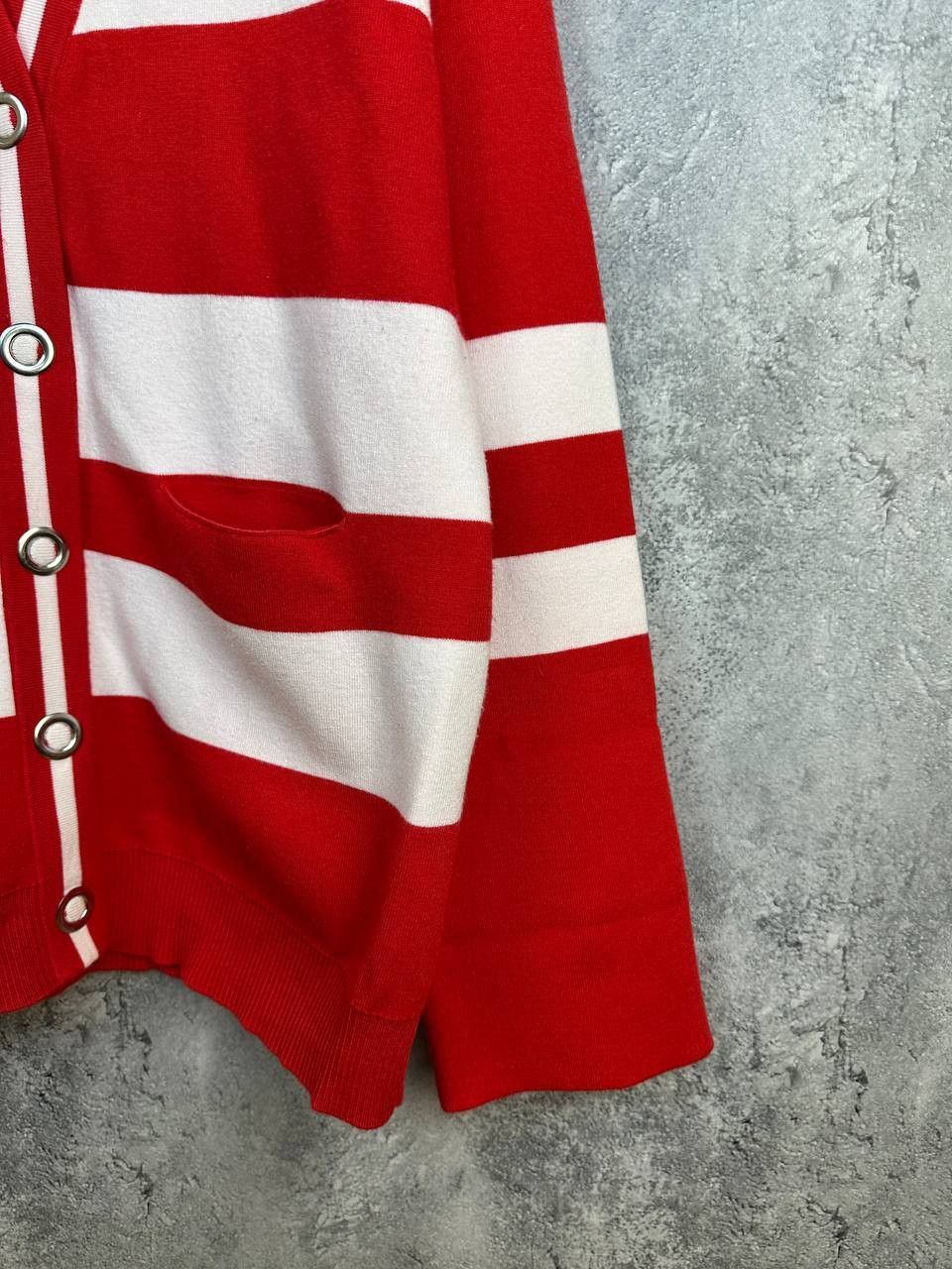 Other Claudie Pierlot Striped Knit Cardigan Sweater Button-Up Size M / US 6-8 / IT 42-44 - 9 Thumbnail