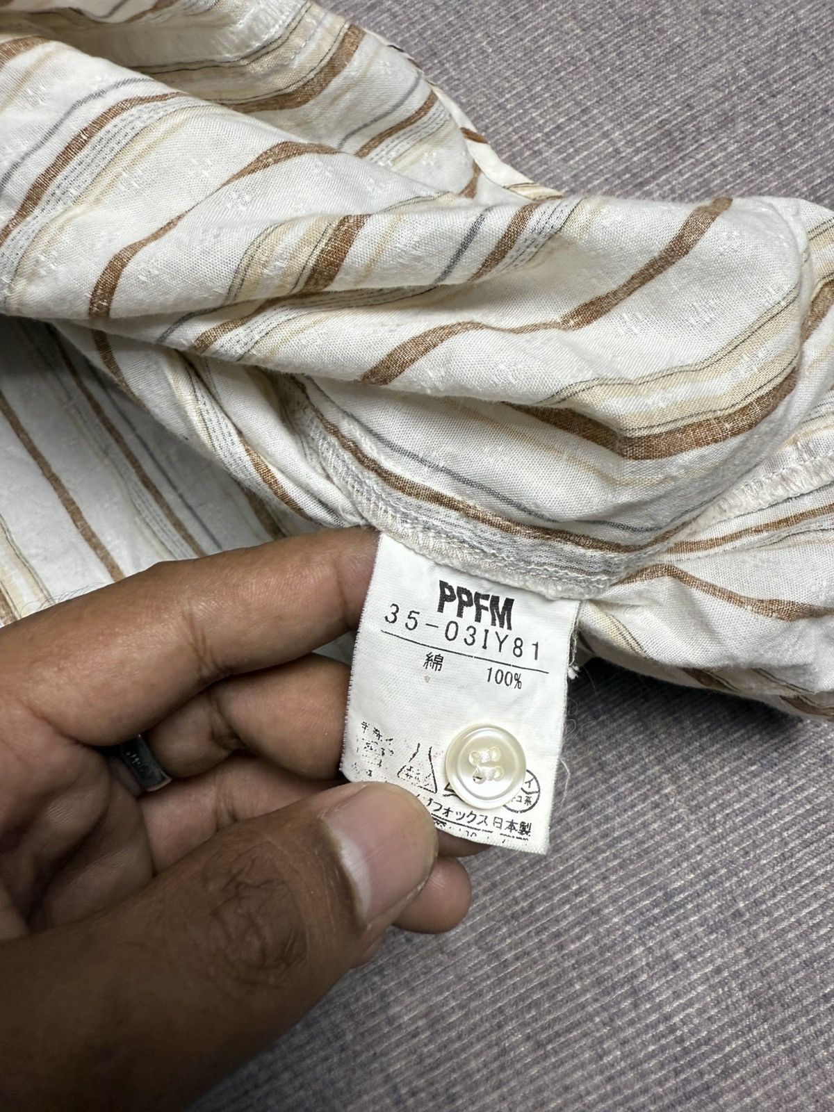 PPFM PPFM STRIPE SHIRT Size US M / EU 48-50 / 2 - 5 Thumbnail