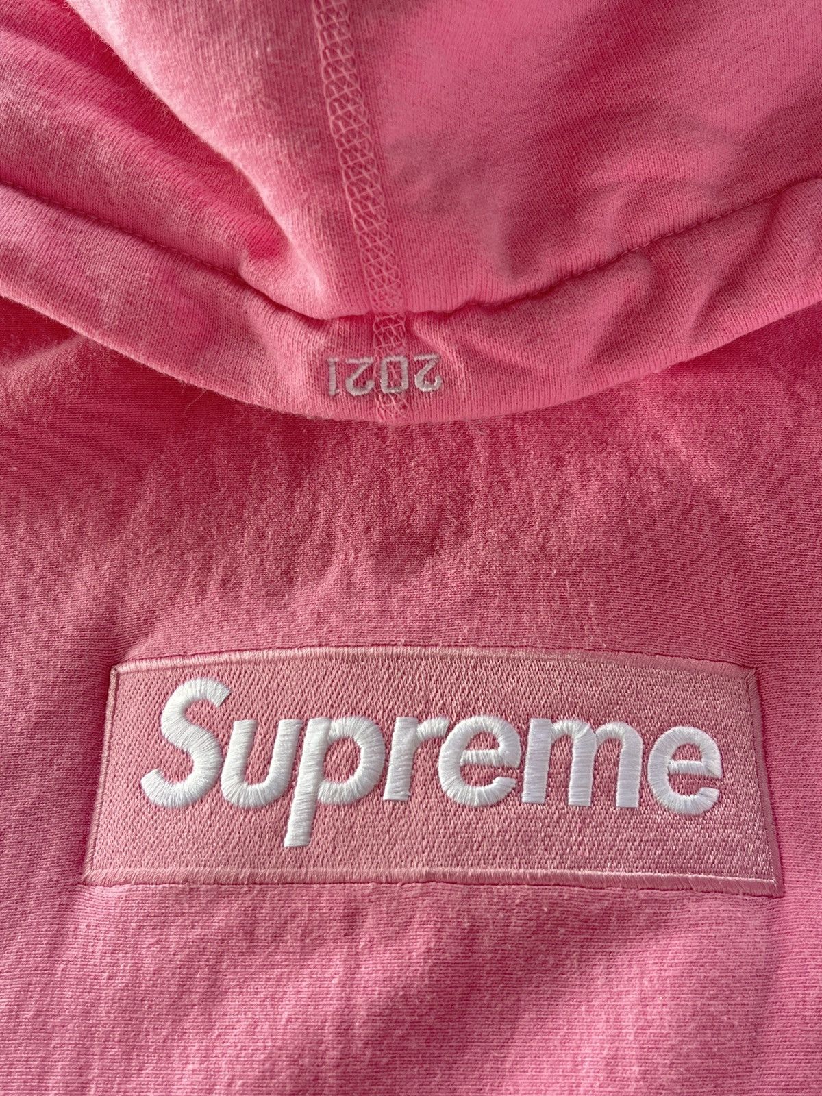 Supreme Supreme Pink Box Logo Hooded Sweatshirt Bogo Size US M / EU 48-50 / 2 - 4 Thumbnail