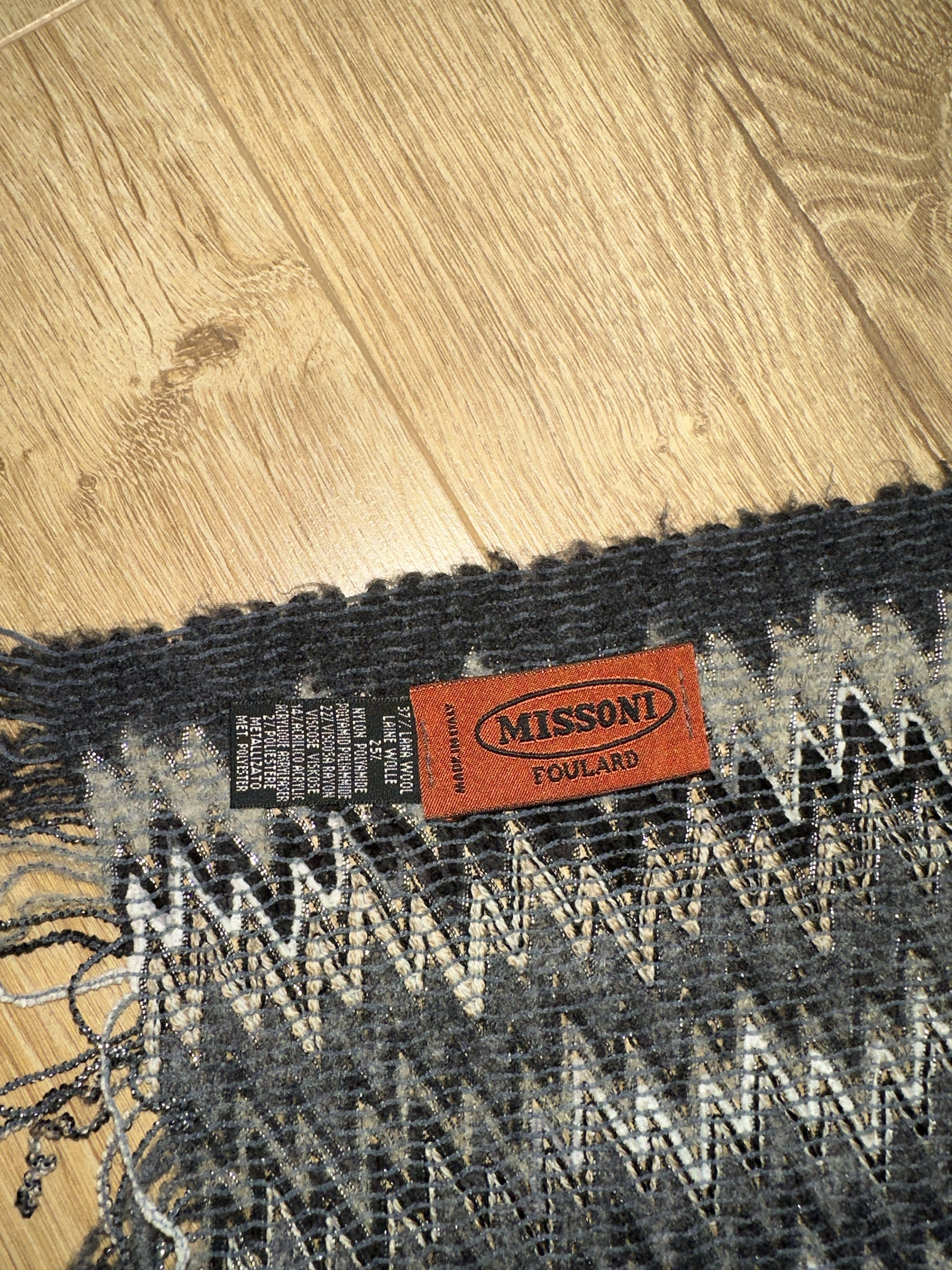 Missoni Missoni Foulard Waves Zigzag Scarf Wool Blend 150x42 Cm Size ONE SIZE - 9 Thumbnail