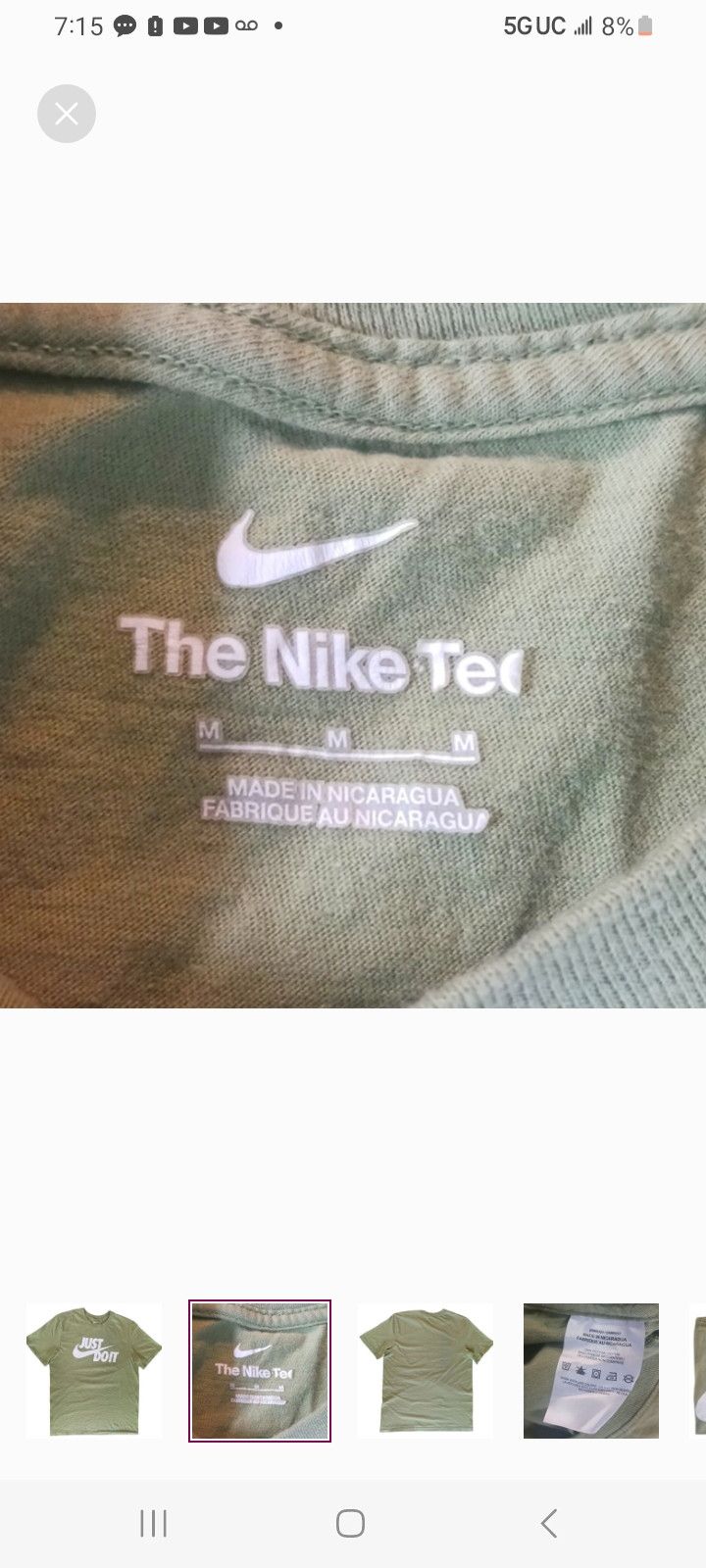 Nike Nike Just Do It T-Shirt Size US M / EU 48-50 / 2 - 2 Thumbnail