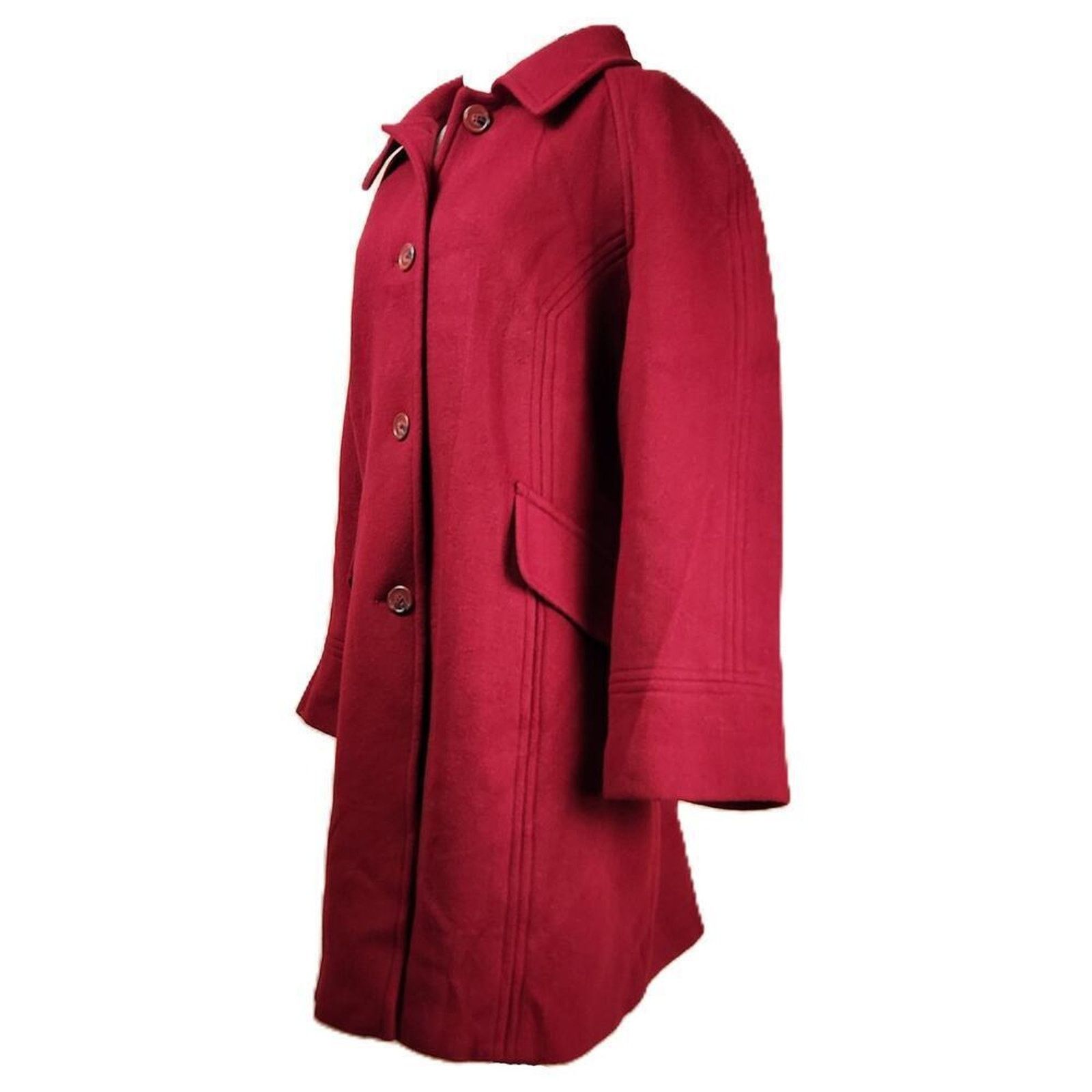 Other East 5th Women's Wool Pea Coat - British Red - Size 1X NWT Size XL / US 12-14 / IT 48-50 - 2 Thumbnail