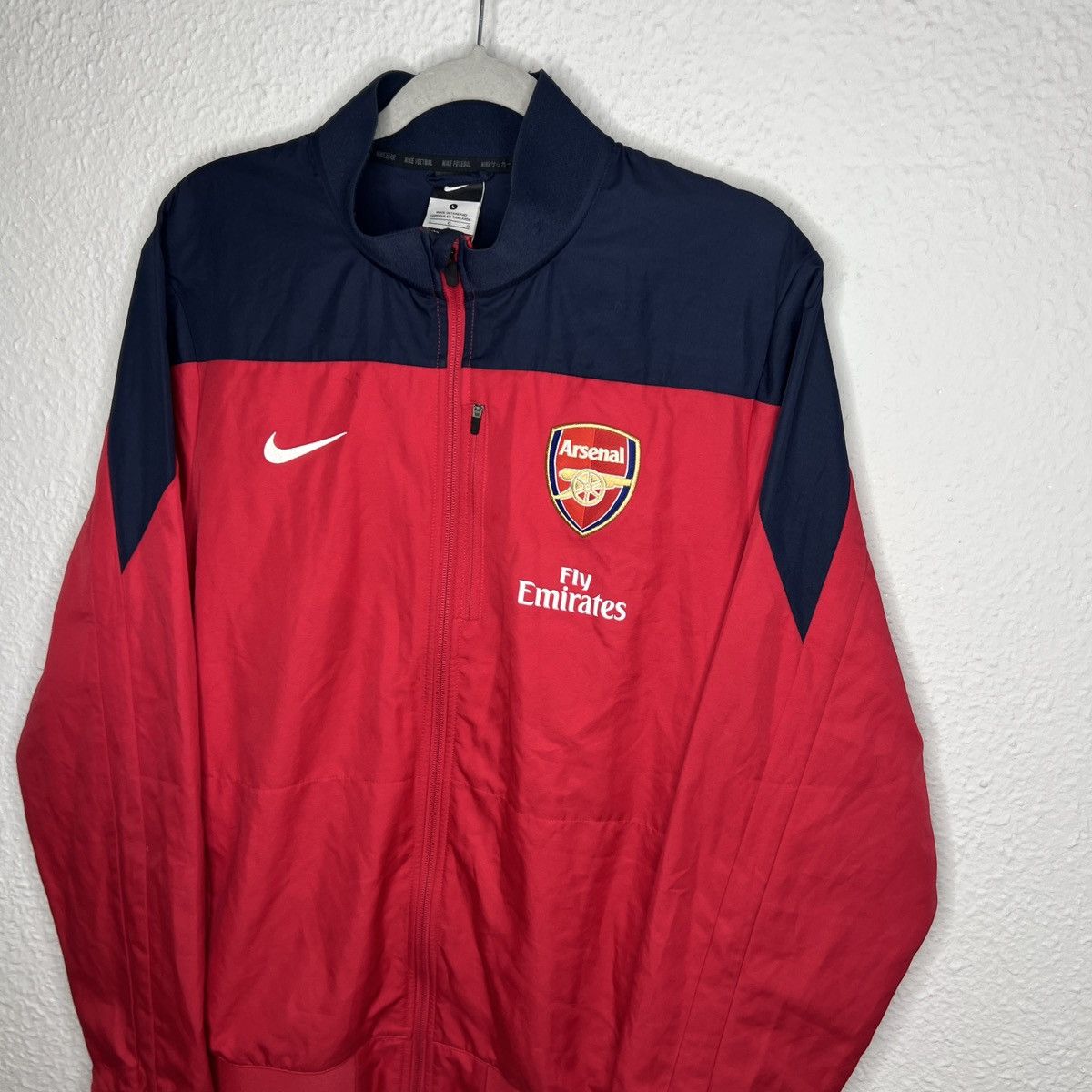 Nike Nike Arsenal London Jersey Sweatshirt Zip Red Logo Size US L / EU 52-54 / 3 - 3 Thumbnail