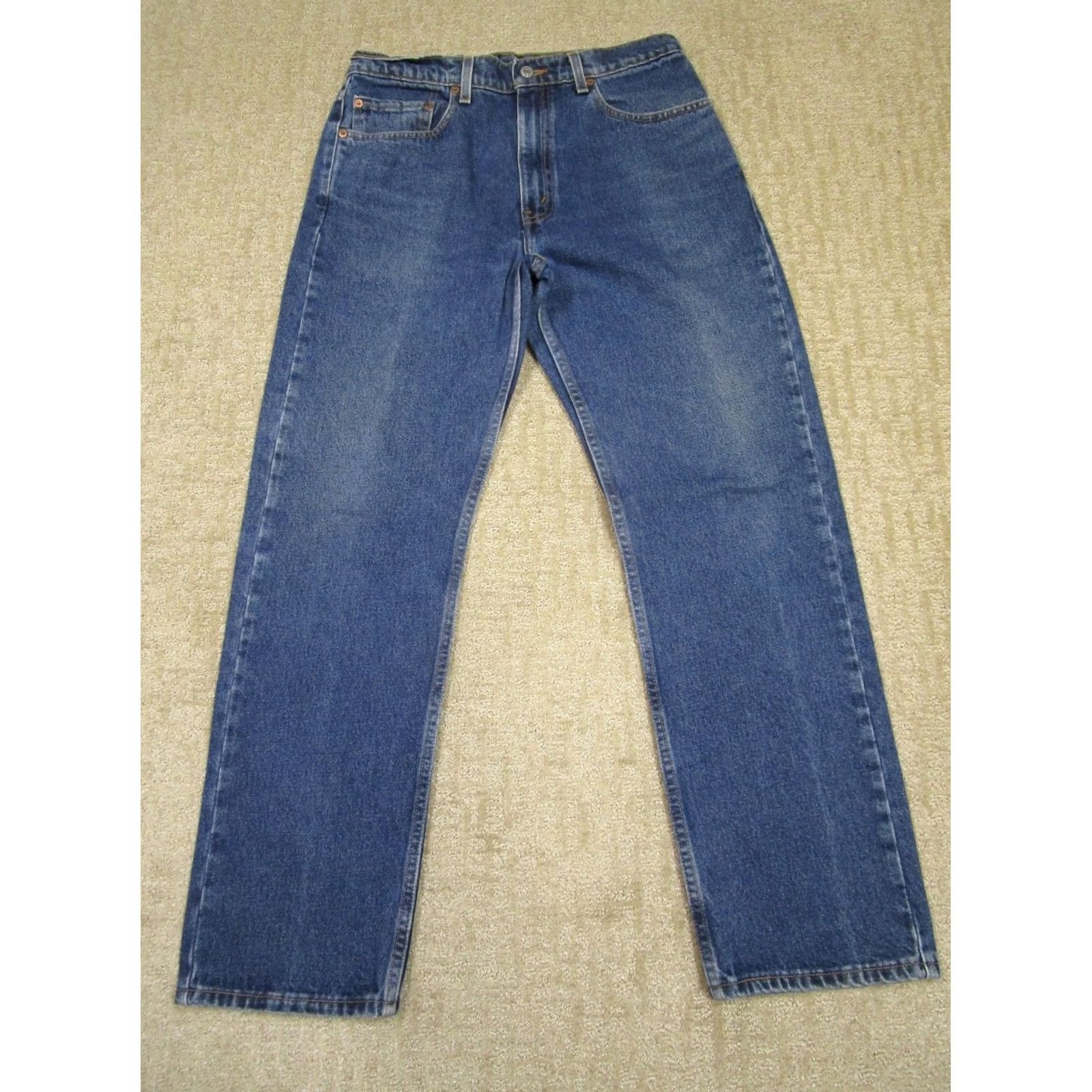 Levi's VINTAGE Levi's 505 Jeans Men 33x30 Blue Regular Fit Pants Dark Wash 90s Boys Girls Mens Womens Size US 33 - 2 Thumbnail