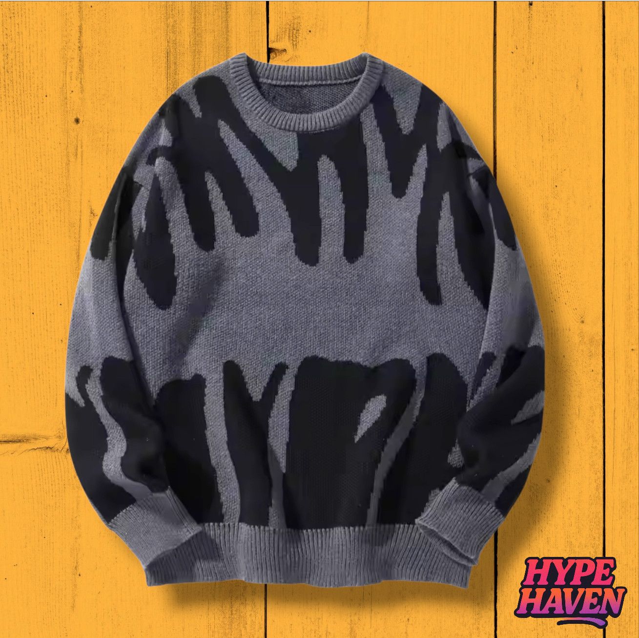 Other Contrast Jacquard Pullover Sweater Size US M / EU 48-50 / 2 - 1 Thumbnail