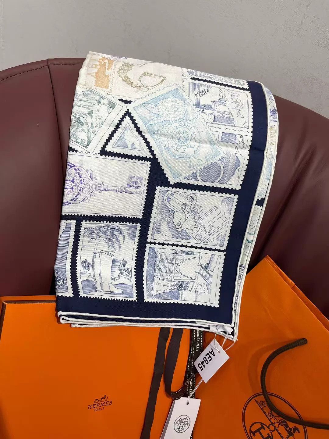 Hermes Hermes Fubao Collector 90x90 Scarf New w/ Box AE845 Size ONE SIZE - 8 Thumbnail