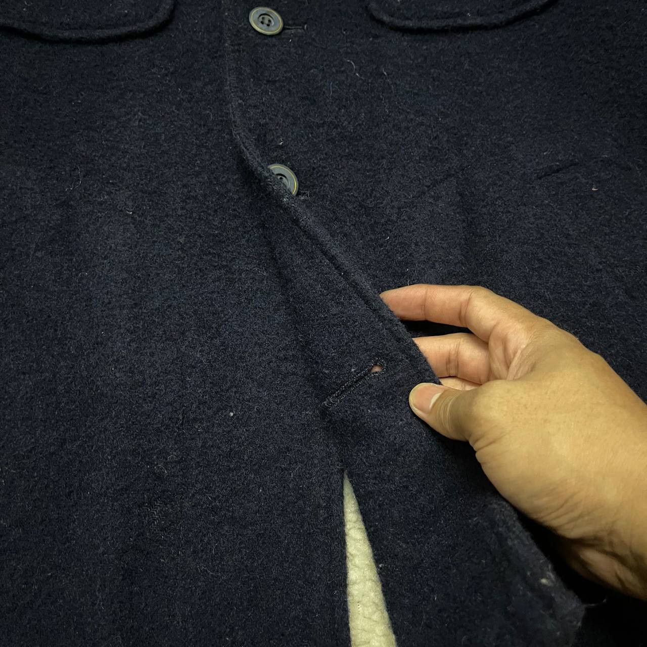 The Real McCoy's Vintage Mccoy Casual Wool Jacket Sherpa Linning Size US L / EU 52-54 / 3 - 5 Thumbnail