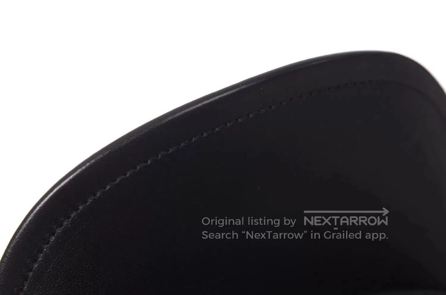 Prada Black Leather Newsboy Cap. Size ONE SIZE - 8 Thumbnail