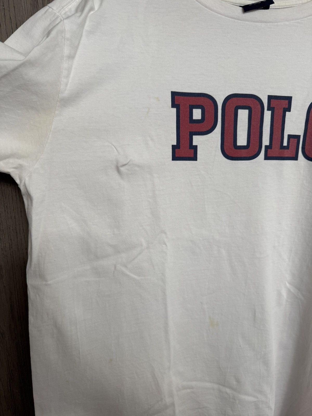 Vintage Vintage Polo Ralph Lauren Spell Out Tshirt Size US L / EU 52-54 / 3 - 2 Thumbnail