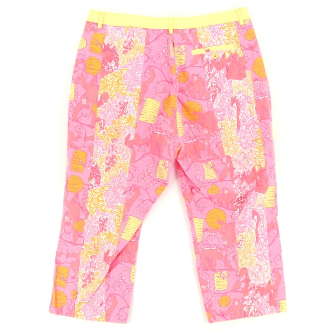 Lilly Pulitzer Lilly Pulitzer Monkey Mommy and Me Crop Pink All Over Print Chino Pants Women's 10 Size 32" / US 10 / IT 46 - 4 Thumbnail