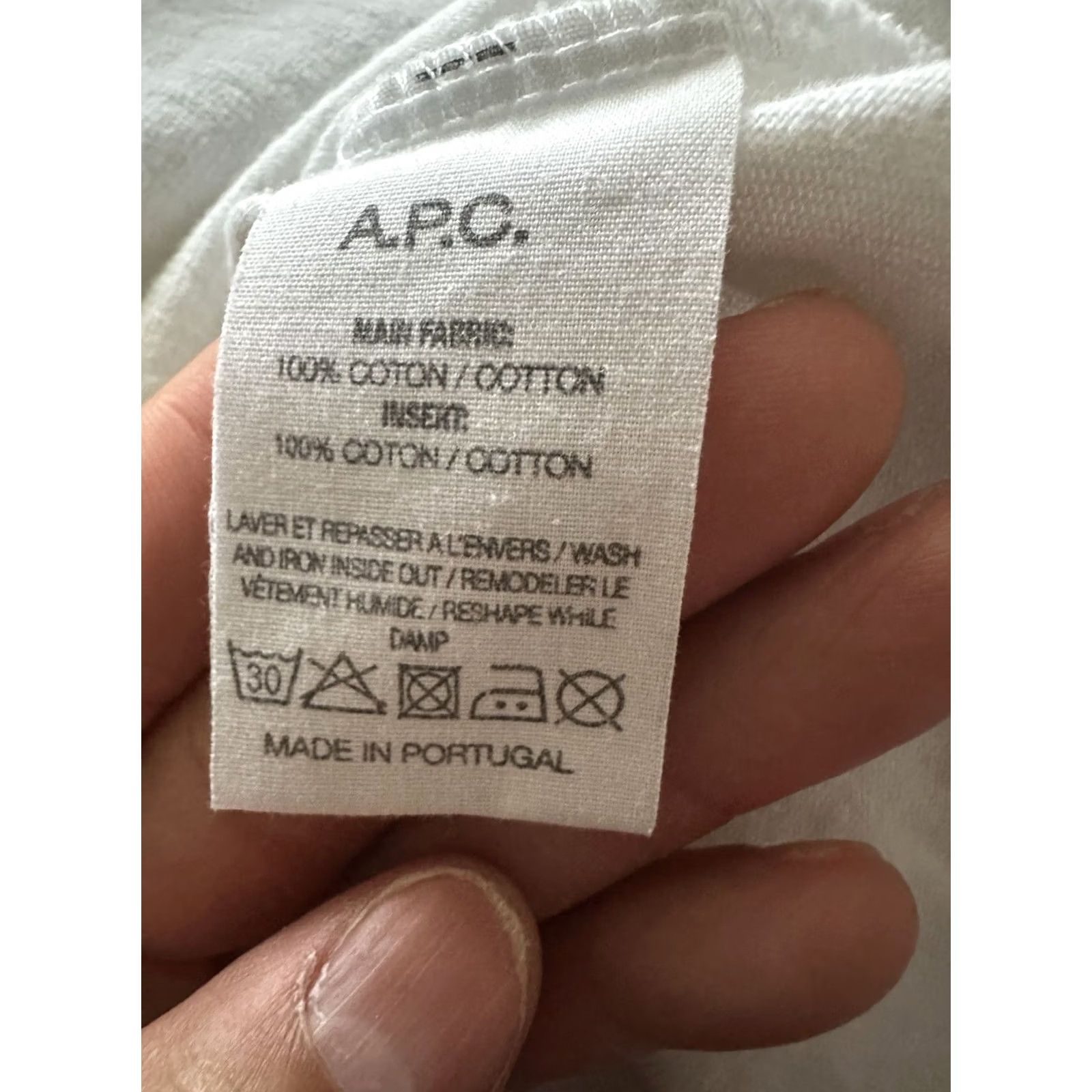 JJJJound JJJJOUND A.P.C. White XS Shirt Size US XS / EU 42 / 0 - 6 Thumbnail