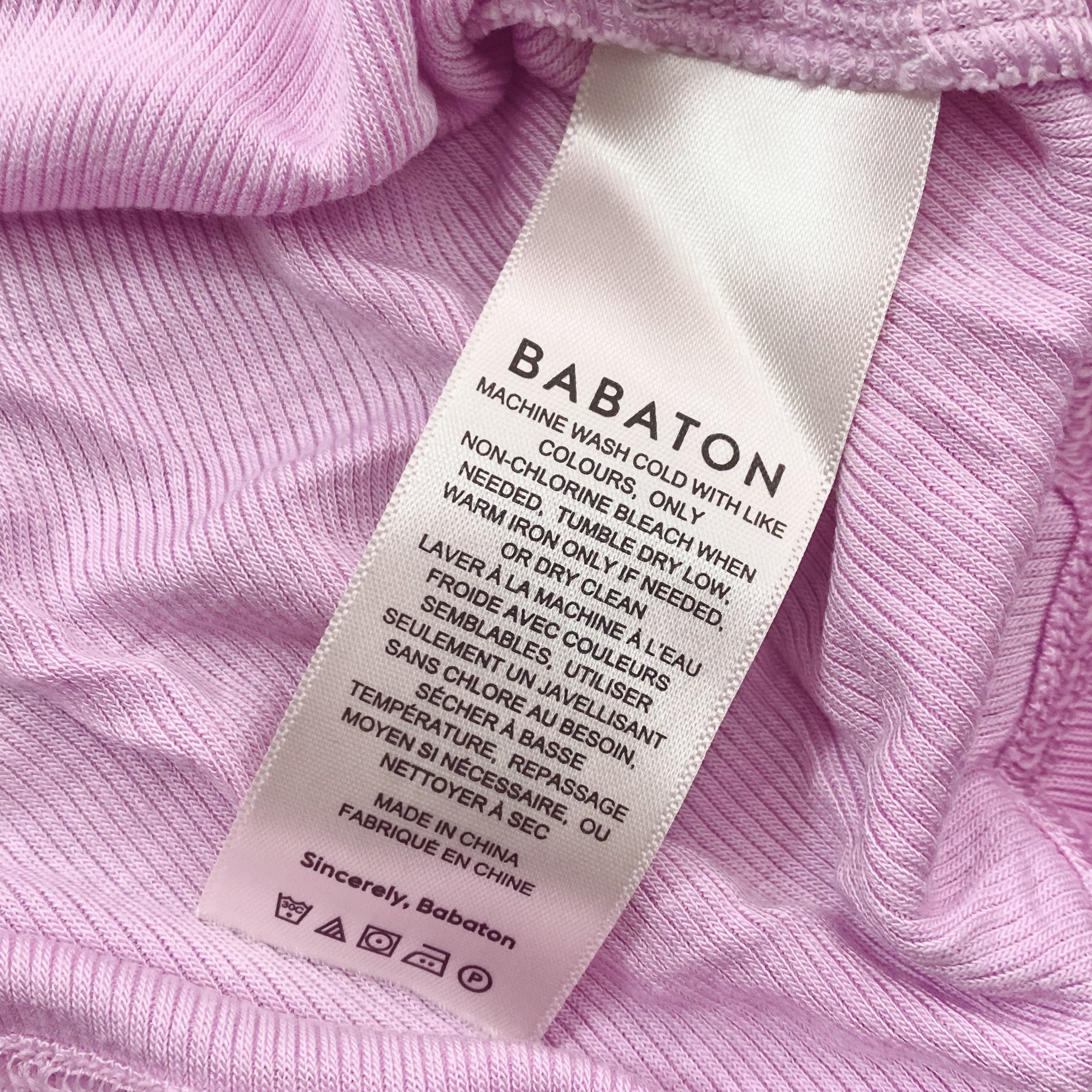 Other Pink mock-neck ribbed turtleneck sweater t-shirt - Babaton Size L / US 10 / IT 46 - 8 Thumbnail