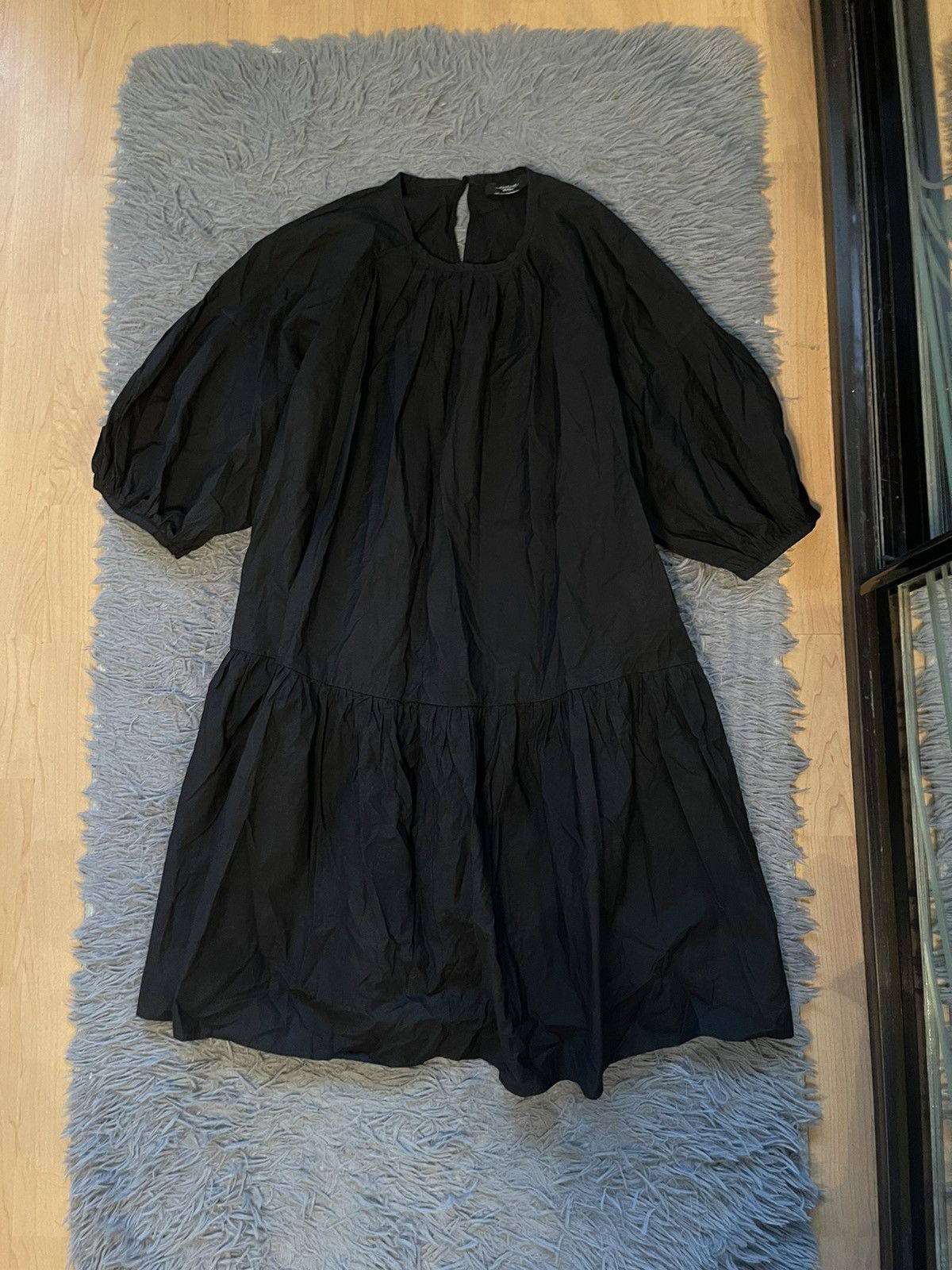 Max Mara Weekend black poplin dress