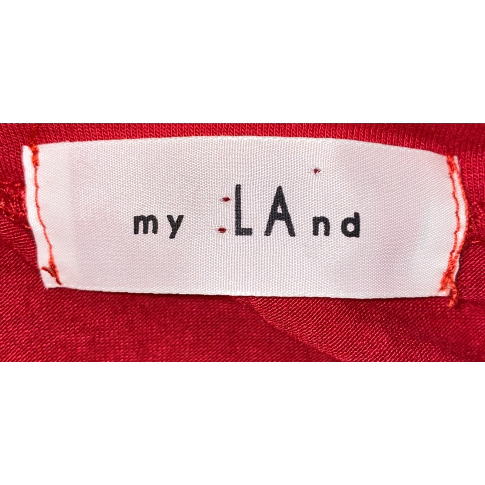 Vintage My Land Womens Red Short Sleeve T-Shirt Size S Size S / US 4 / IT 40 - 5 Thumbnail