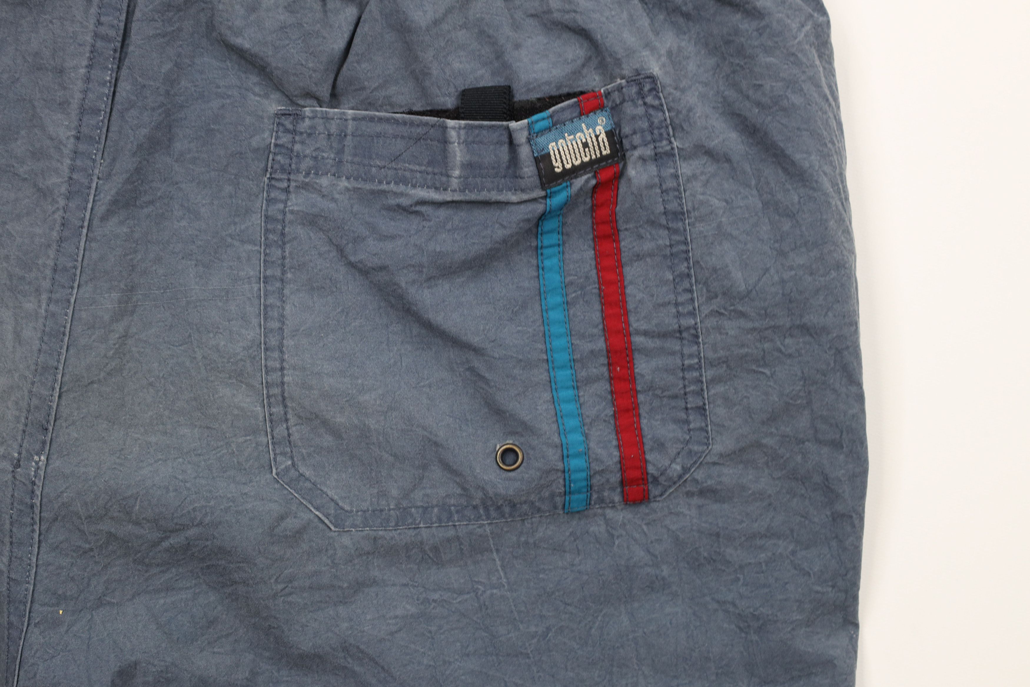 Gotcha × Vintage Vintage 90s Gotcha Surfing Lined Shorts Swim Trunks Blue Size US 34 / EU 50 - 14 Thumbnail