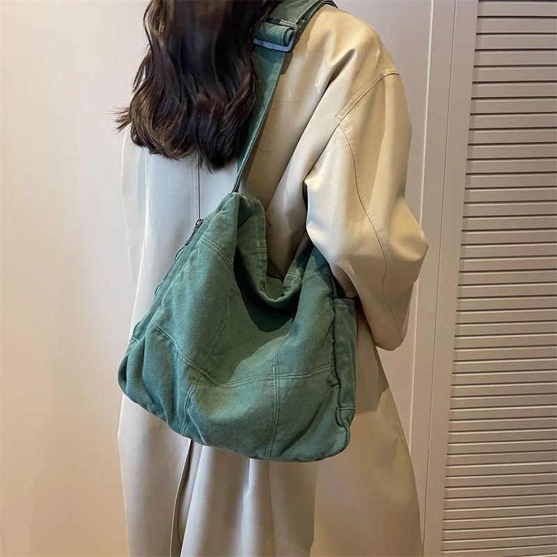 Japanese Brand Canvas Crossbody Bag Size ONE SIZE - 3 Thumbnail