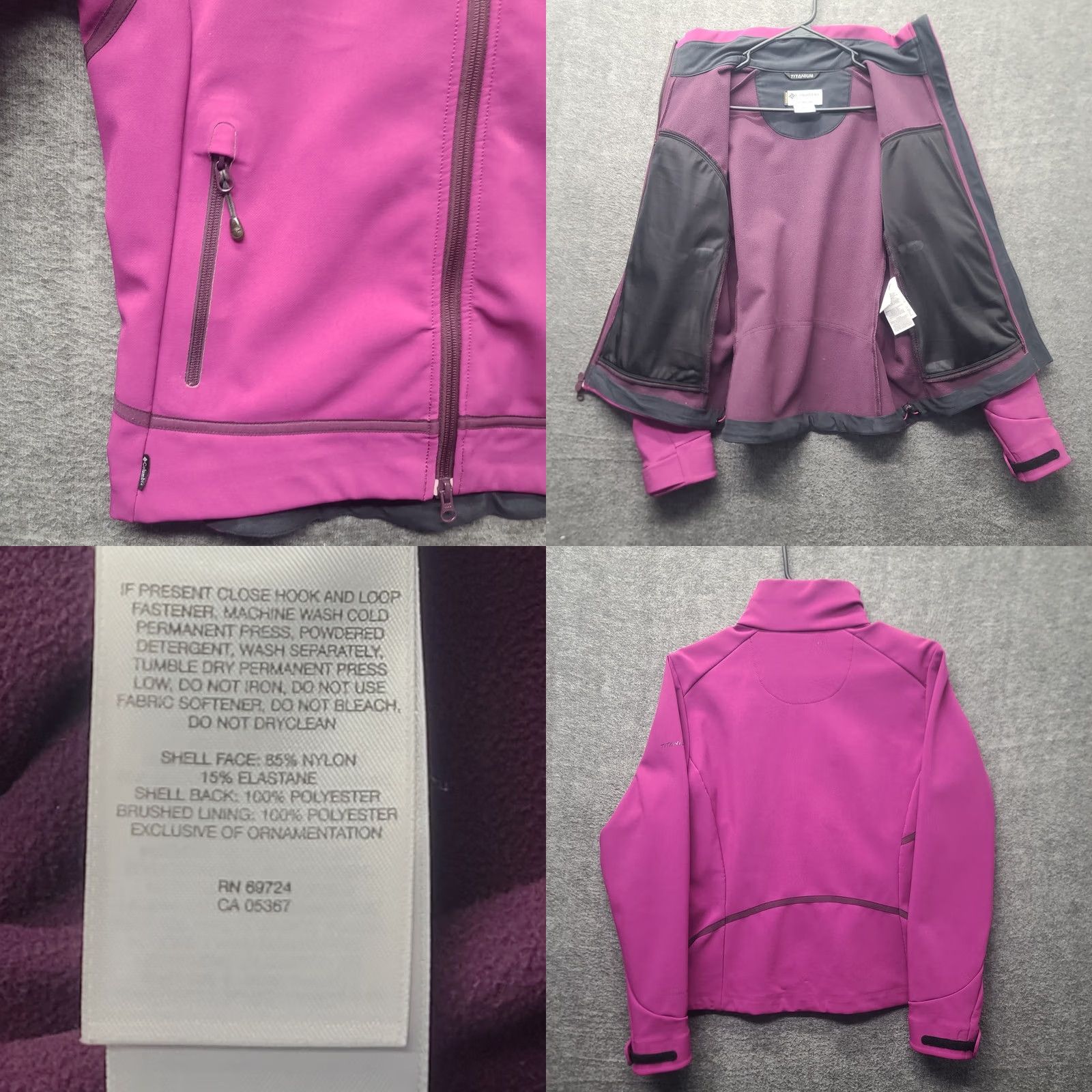 Vintage Columbia Titanium Jacket Womens M Omni Tech Regular Fit Softshell Outdoors Jacket Size M / US 6-8 / IT 42-44 - 8 Thumbnail