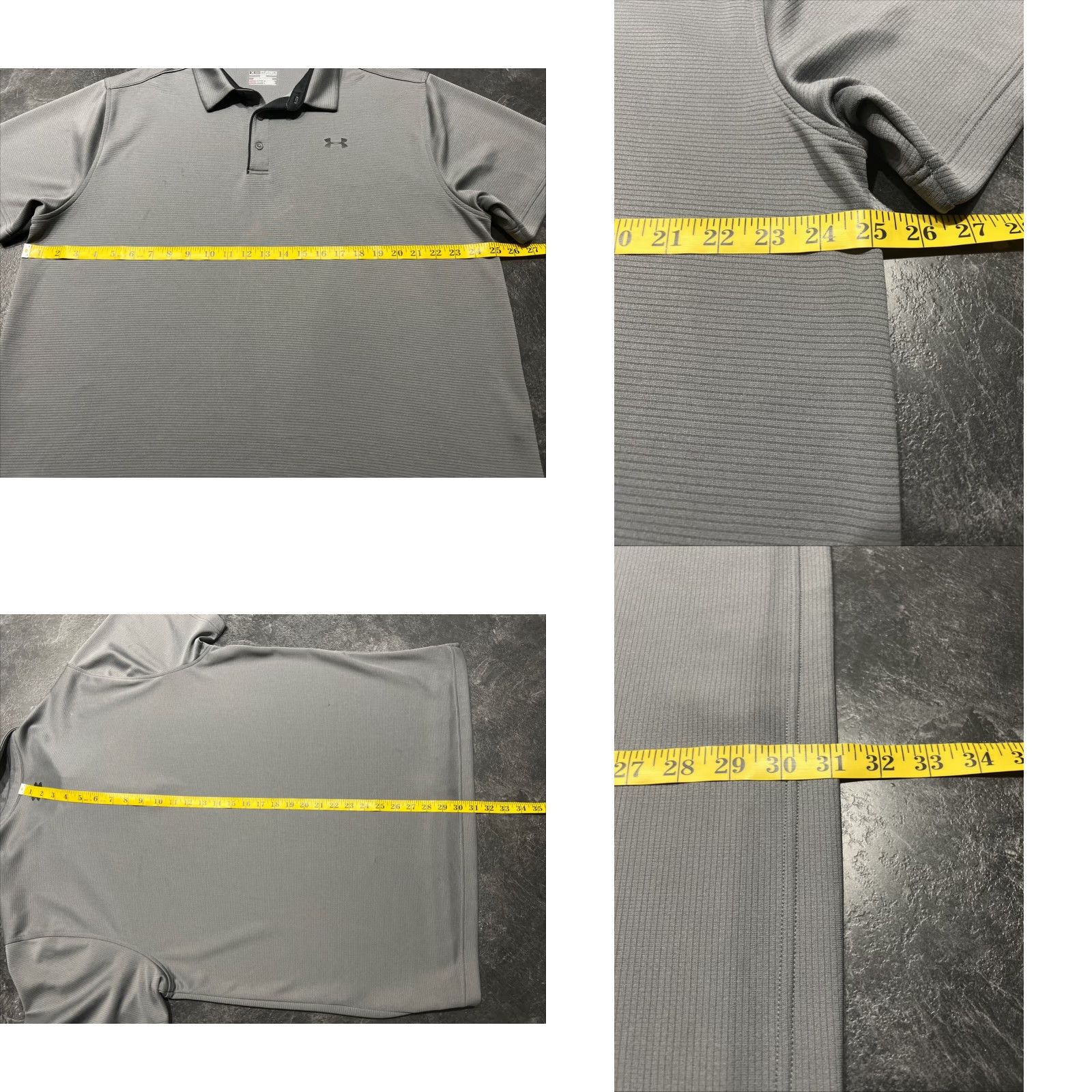 Under Armour VINTAGE Under Armour Golf Polo Shirt Men's 2XL Short Sleeve Gray Logo Casual All Seasons Size US XXL / EU 58 / 5 - 8 Thumbnail