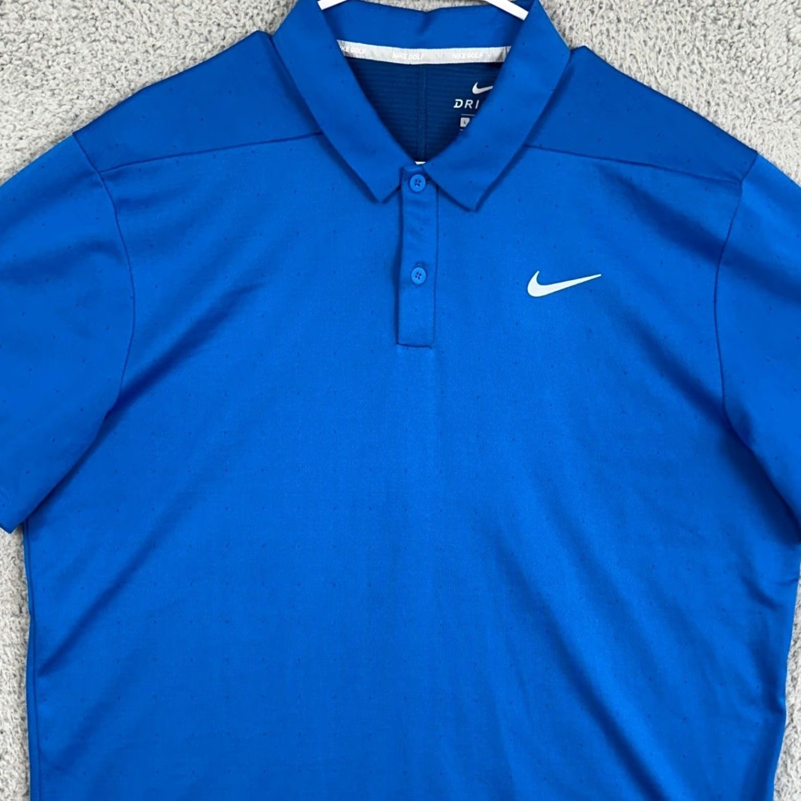 Nike Nike Golf Dri-FIT Polo Shirt Men L Blue Short Sleeve Athletic Breathable Activewear EUC Size US L / EU 52-54 / 3 - 2 Thumbnail