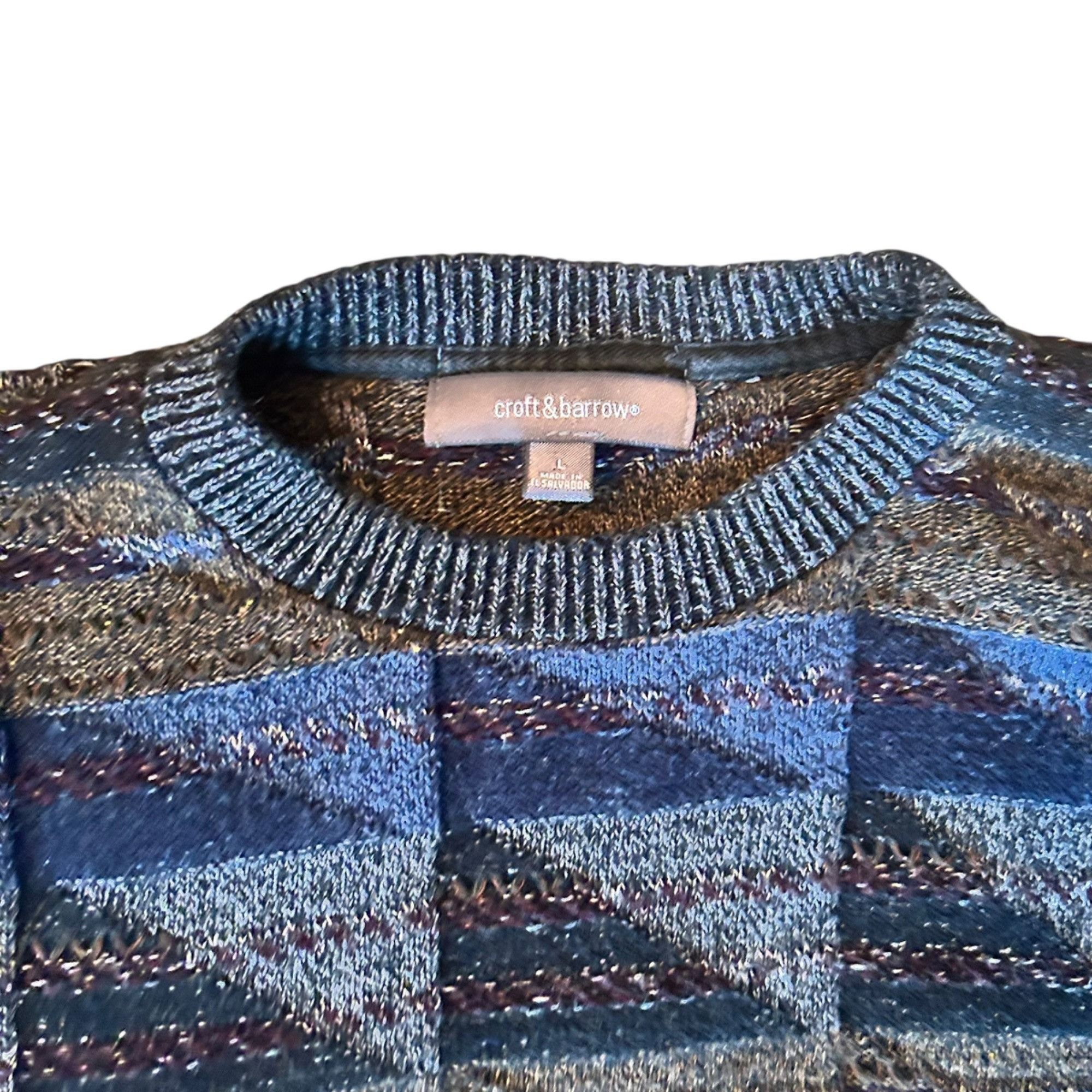 Croft & Barrow Vintage Croft & Barrow Dad Grandpa Grunge Geometric Sweater Size US L / EU 52-54 / 3 - 6 Thumbnail