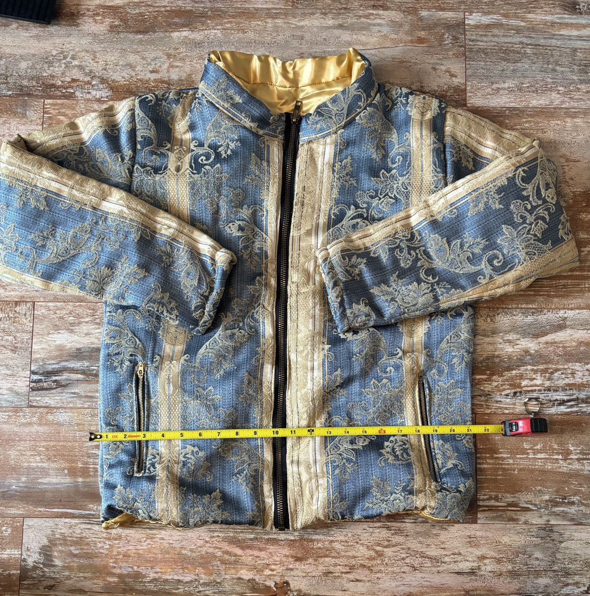 Handmade × Vintage Gold Satin Liner Jacket Size US M / EU 48-50 / 2 - 8 Thumbnail