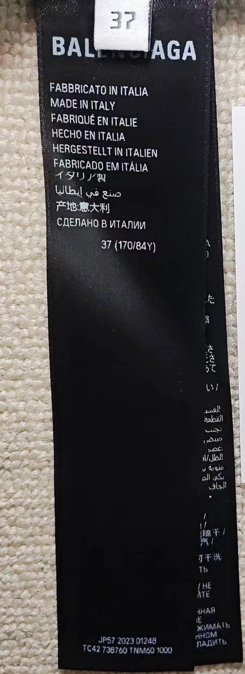 Balenciaga Balenciaga Tape Type 23ss Tape Shirt Long Slee2412-Nextarrow Size 38S - 5 Thumbnail