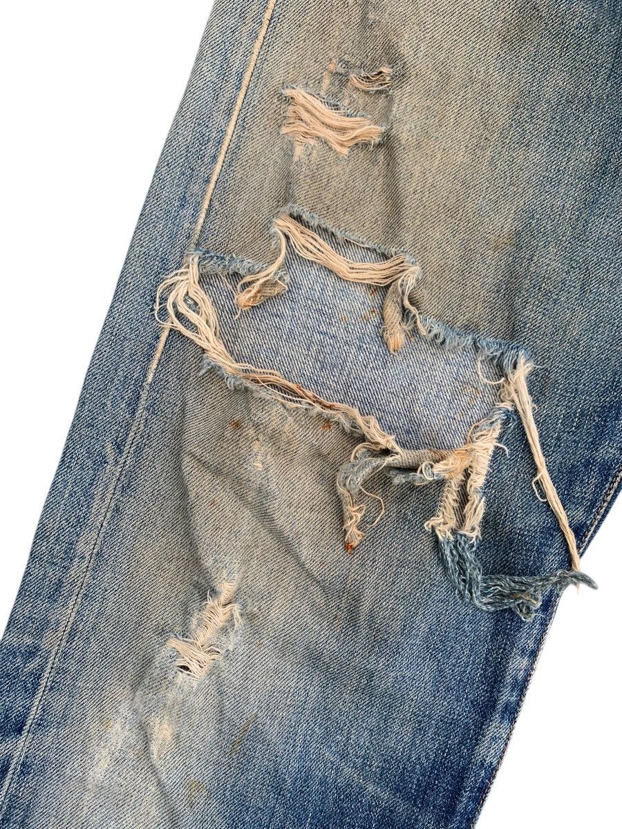 Levi's TRASHER💥VINTAGE LEVIS BIG E SELVEDGE DAMAGE DISTRESSED DENIM Size US 31 - 17 Thumbnail