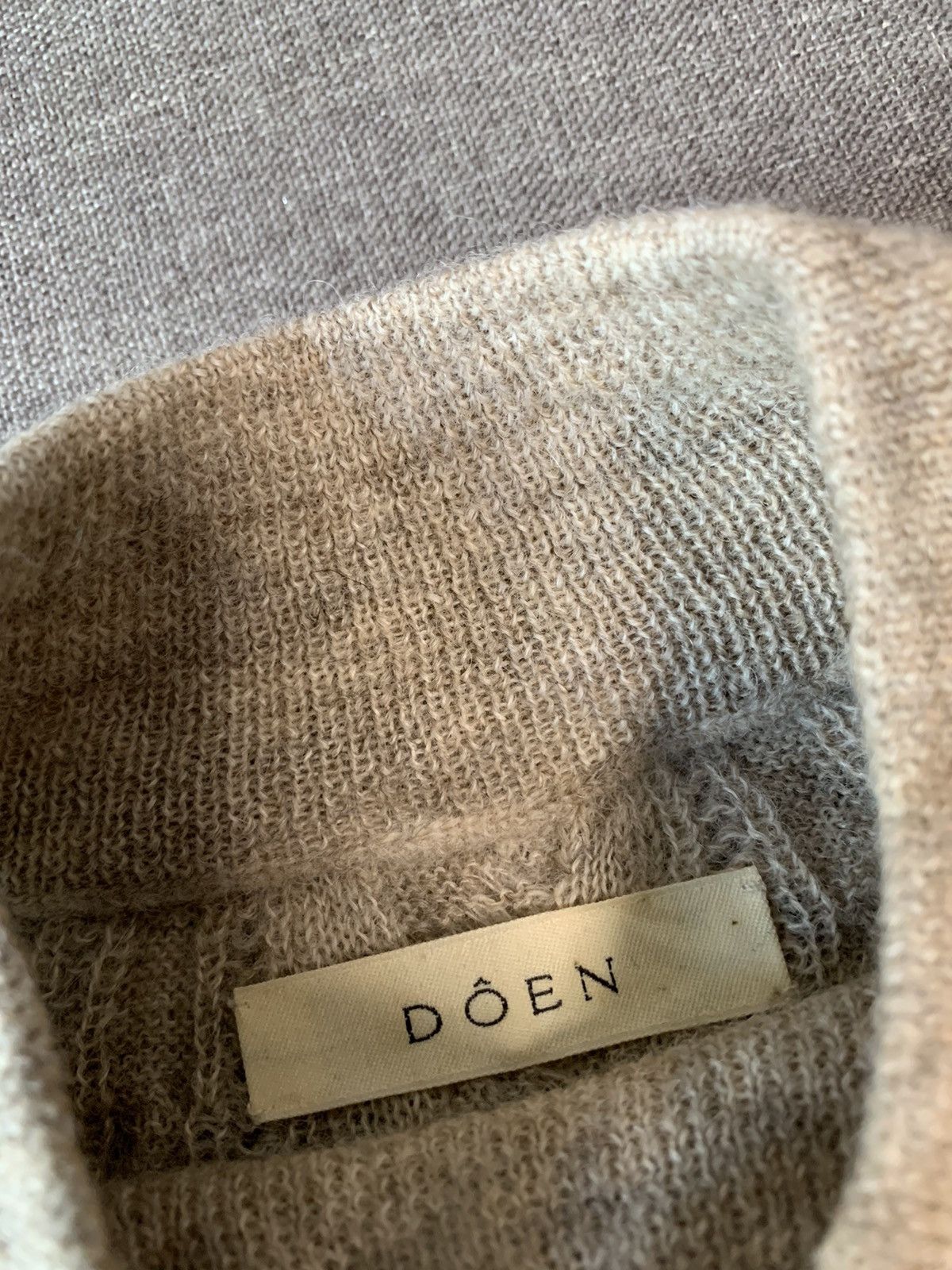 DOEN Doen Baby Alpaca Turtle Neck Cable knit sweater Size S / US 4 / IT 40 - 3 Thumbnail