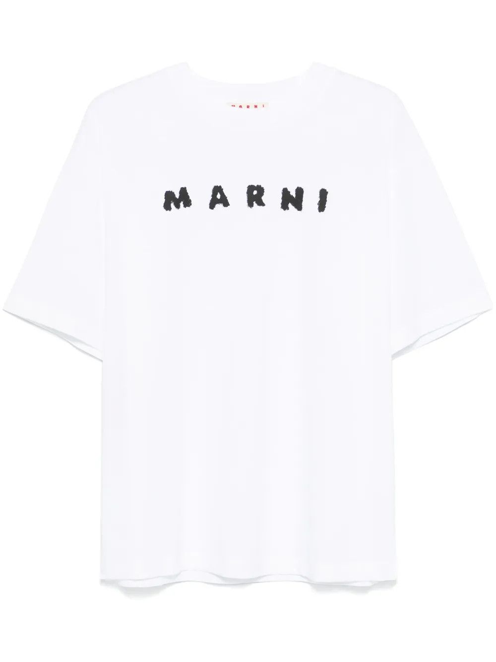 Marni o1w1db10426 Logo-Print T-Shirt in White Size S / US 4 / IT 40 - 1 Thumbnail
