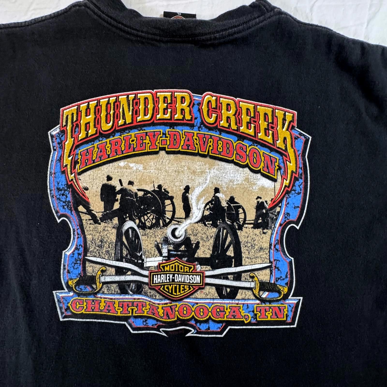 Harley Davidson Harley Davidson Shirt Men's XL Thunder Creek Double Sided Size US XL / EU 56 / 4 - 4 Thumbnail