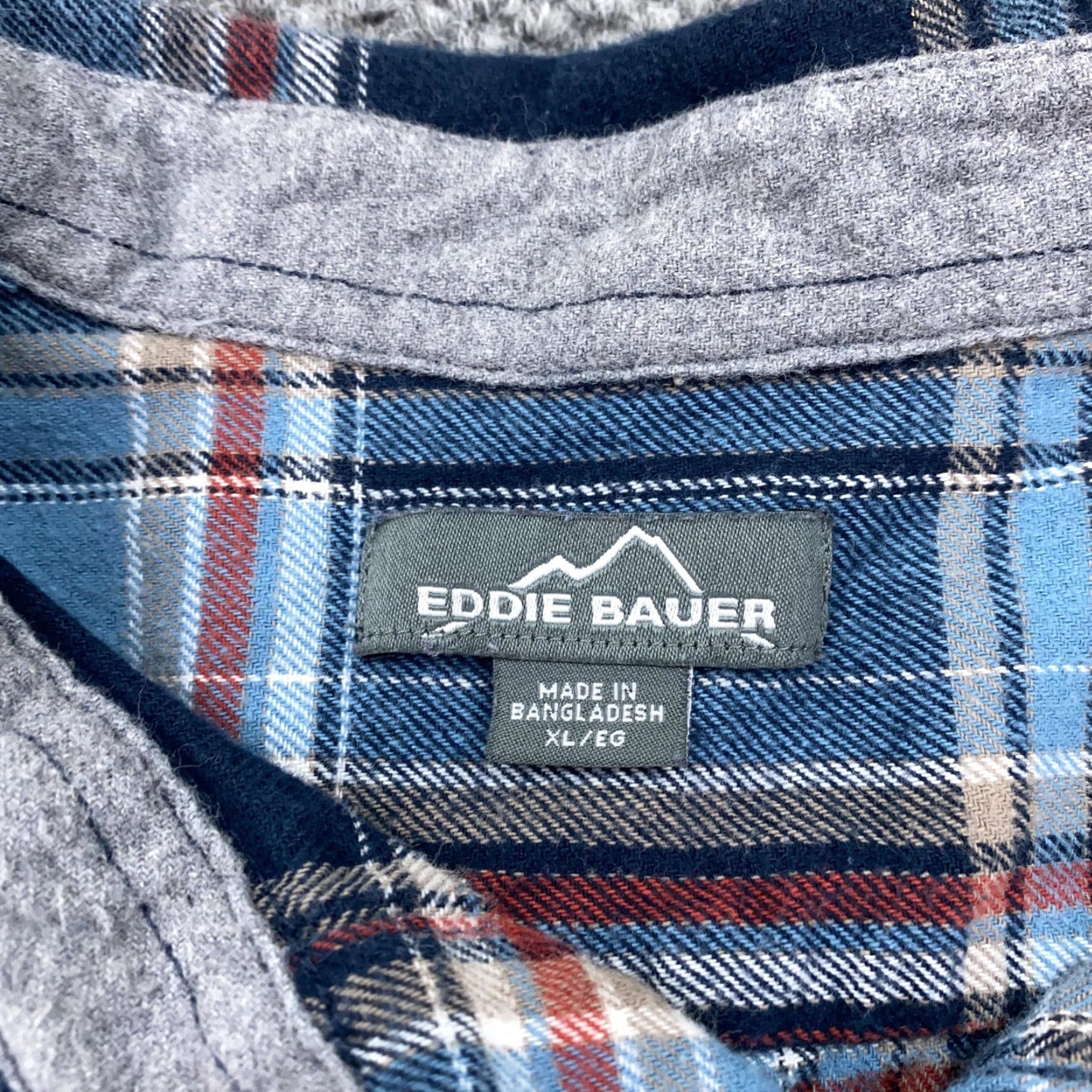 Eddie Bauer Eddie Bauer Shirt Mens XL Blue Red Plaid Flannel Long Sleeve Western Pocket Size US XL / EU 56 / 4 - 4 Thumbnail