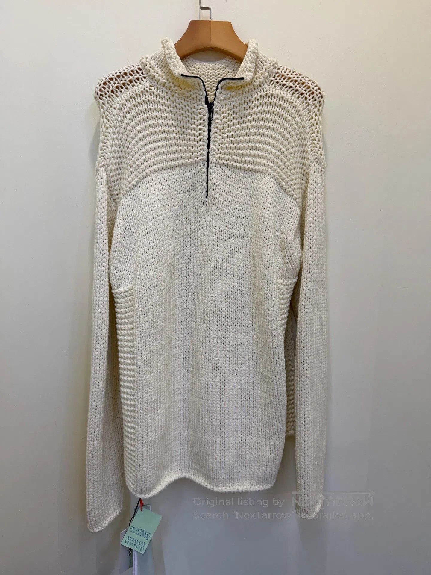 Off-White OFF-WHITE Drop Shoulder Knit Sweater. Size US M / EU 48-50 / 2 - 2 Thumbnail