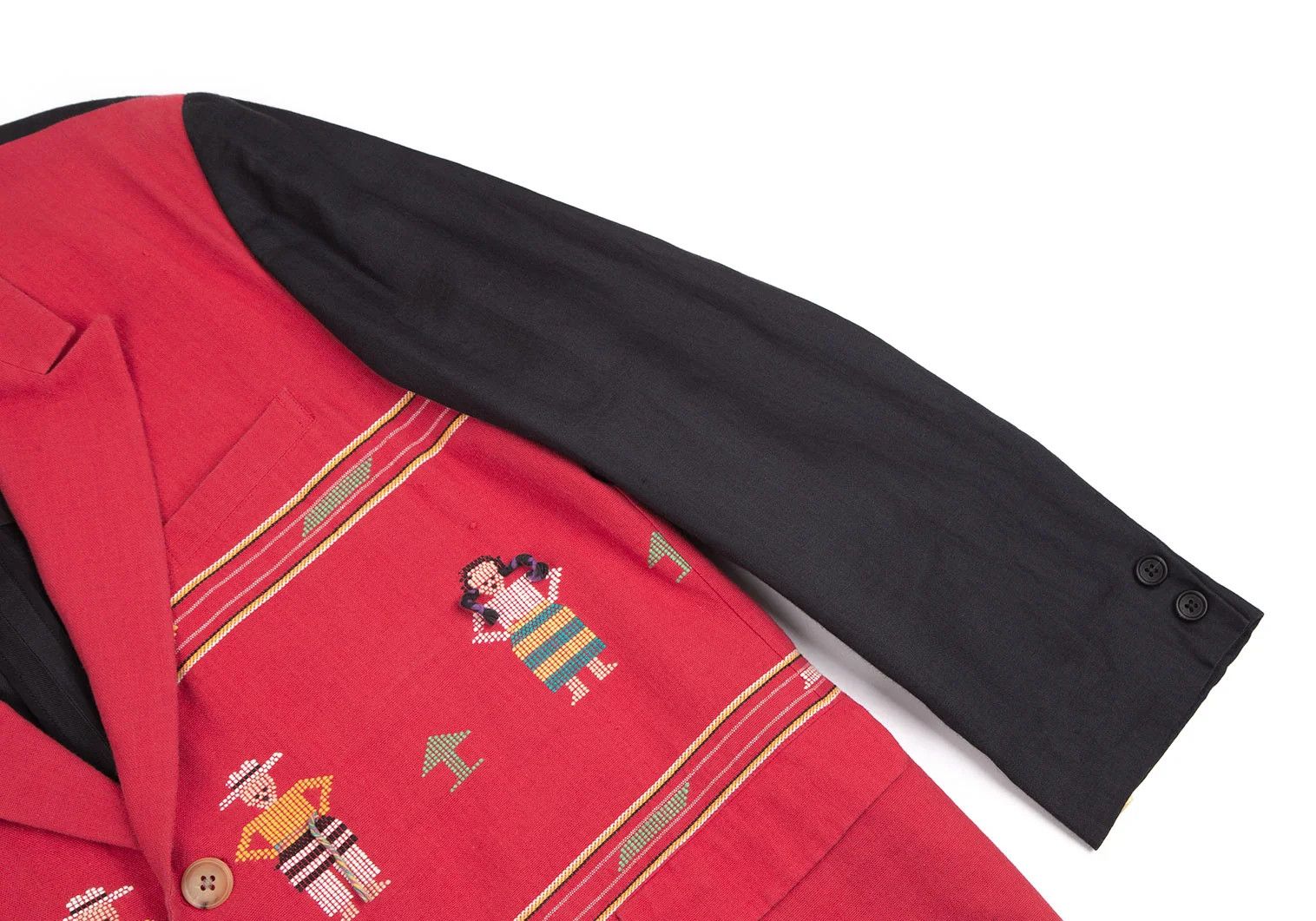 Yohji Yamamoto Yohji Yamamoto Bi-Color Jacket Red Black Size US M / EU 48-50 / 2 - 10 Thumbnail