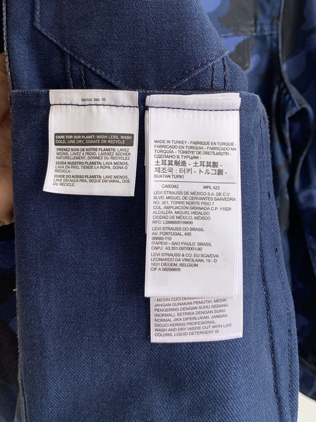 Bape Levis x Bape Blue Camo Trucker Jacket Size US XS / EU 42 / 0 - 23 Thumbnail