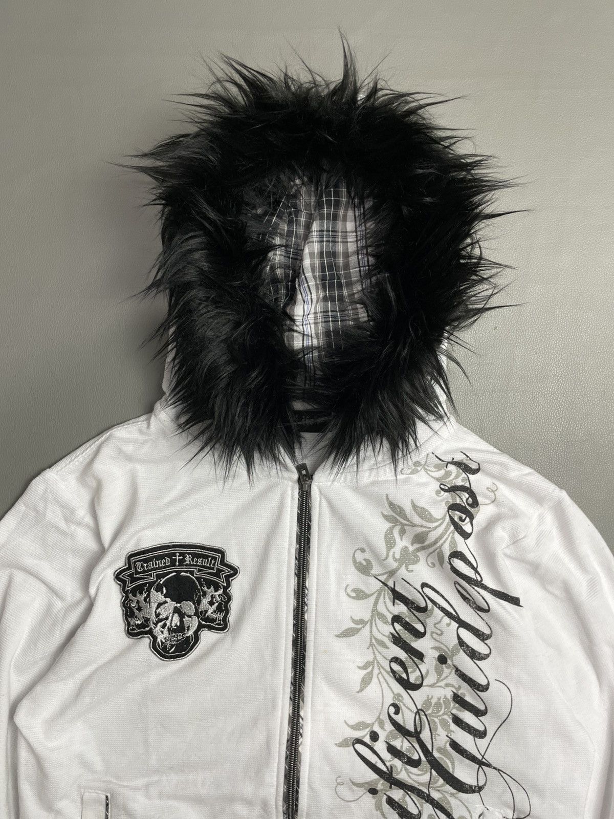 Japanese Brand Y2k poem goth wild life fur hoodie Size US S / EU 44-46 / 1 - 2 Thumbnail