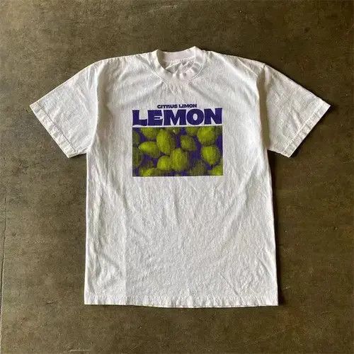 VIBE Noriko x Yumi White washed vintage lemon print t-shirt Size US M / EU 48-50 / 2 - 1 Thumbnail