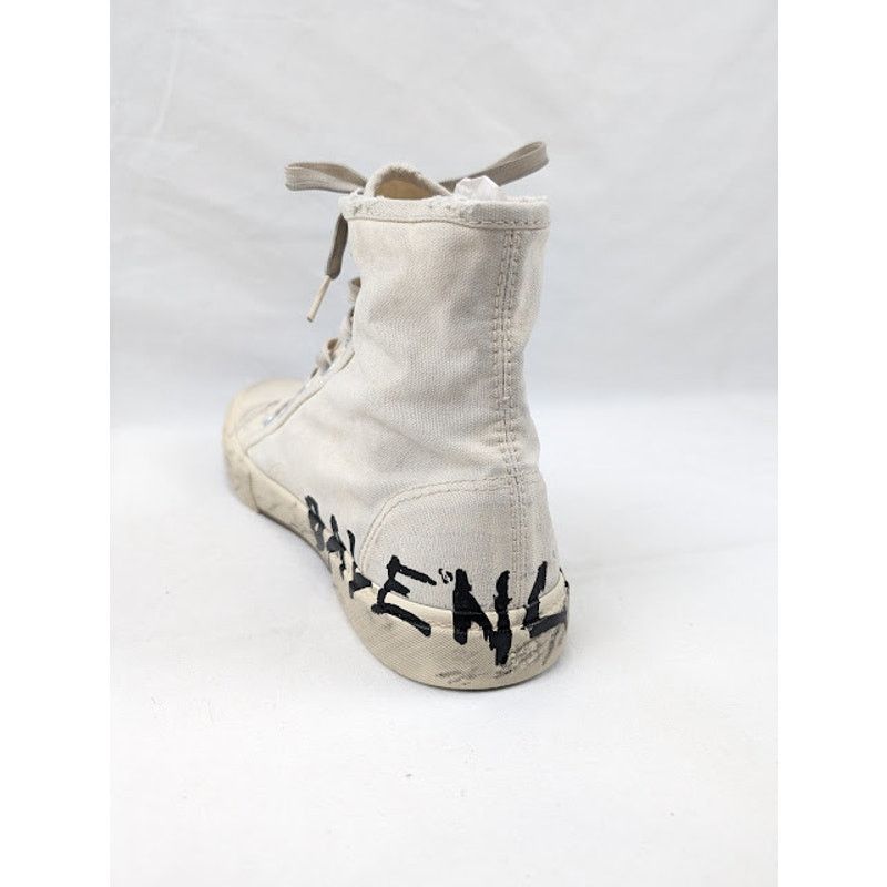 Balenciaga o1rshd1 Paris High-Top Sneakers in Black/White Size US 10 / EU 43 - 11 Thumbnail