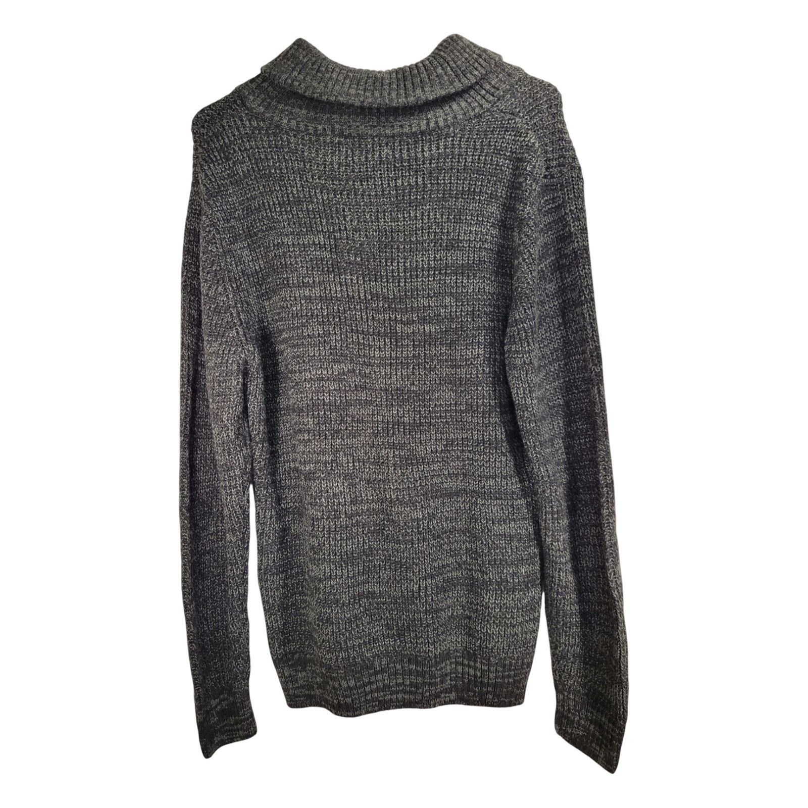 Carbon Rue21 Carbon L Men's Cowlneck Sweater Chunky Knit Pullover Size US L / EU 52-54 / 3 - 2 Thumbnail