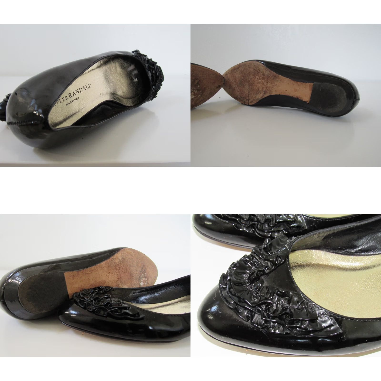Loeffler Randall LOEFFLER RANDALL Black Ballet Flats Size 7B Women's Italian Leather Slip On Casual Leather Size US 7 / IT 37 - 8 Thumbnail