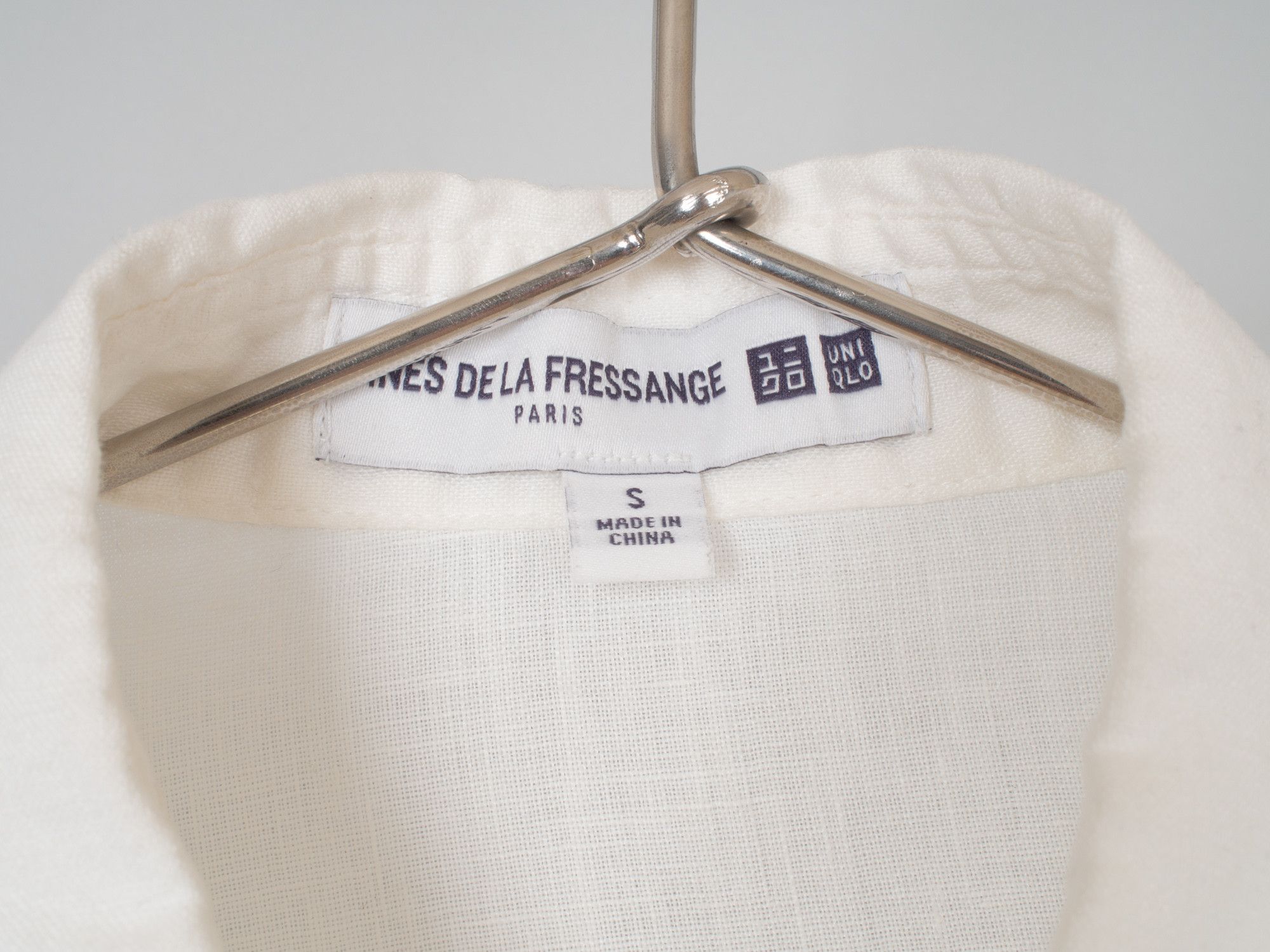 Uniqlo French Linen Round Collar Button Up Shirt Size S / US 4 / IT 40 - 7 Thumbnail