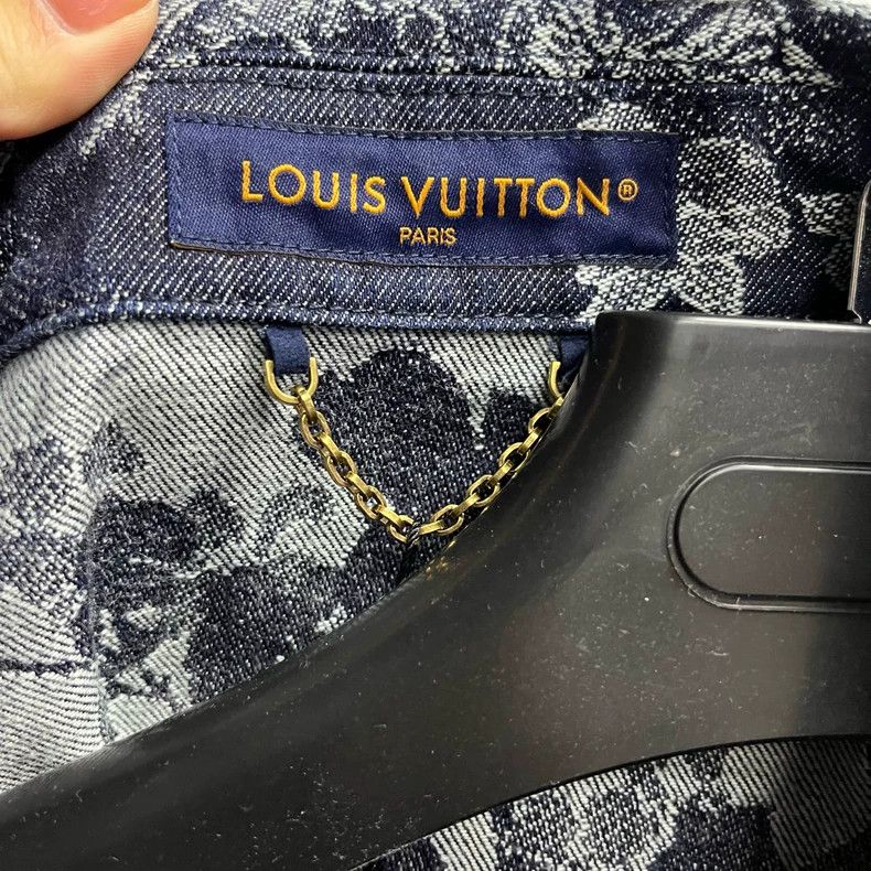 Louis Vuitton Louis Vuitton 24 Black botanical print full-print lapel sho Size US XL / EU 56 / 4 - 3 Thumbnail