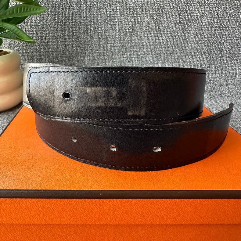 Hermes Hermes DoubleSided Smooth Buckle Belt-2506 Size ONE SIZE - 3 Thumbnail