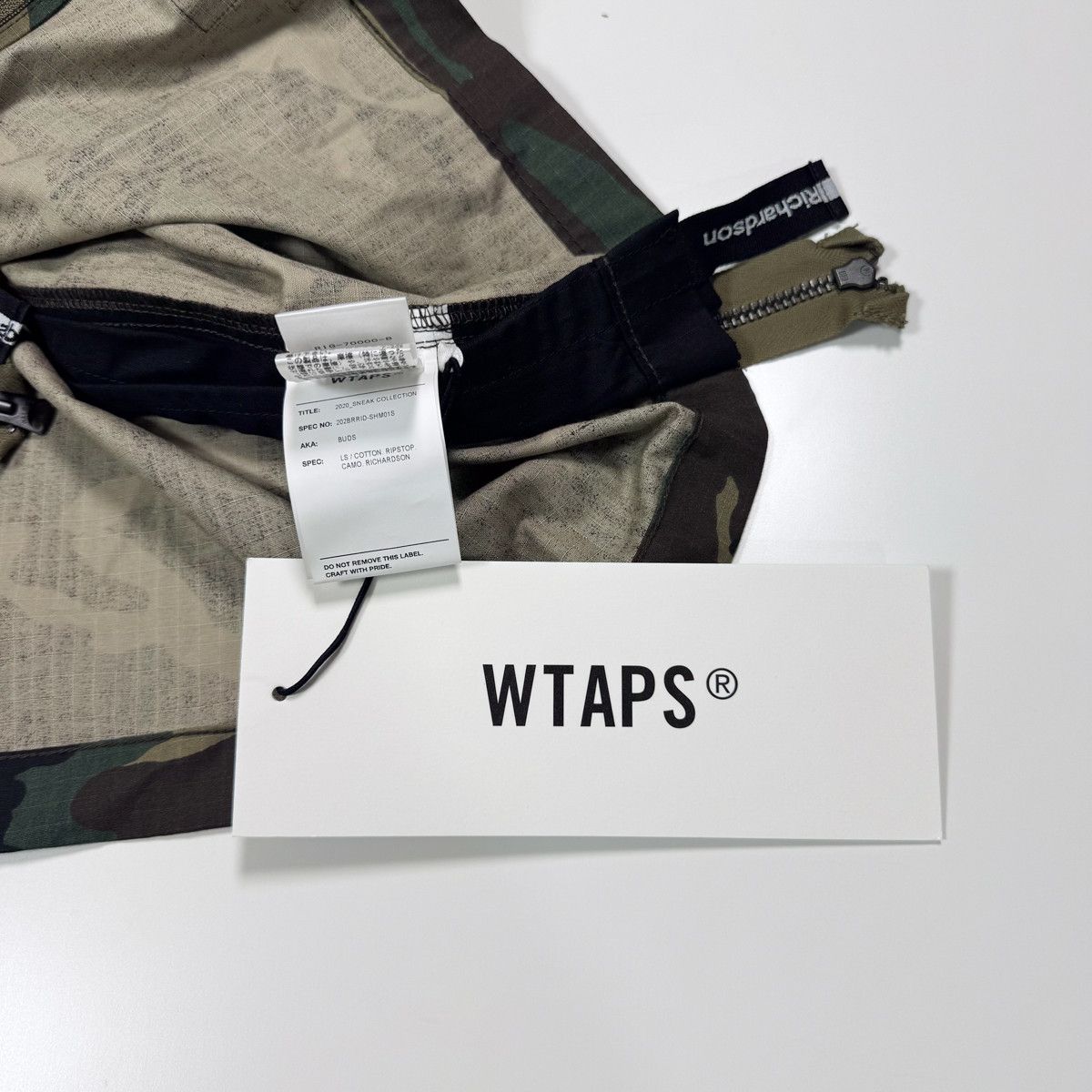 Richardson WTAPS × RICHARDSON 2020AW BUDS LS COTTON RIPSTOP CAMO Size US M / EU 48-50 / 2 - 5 Thumbnail