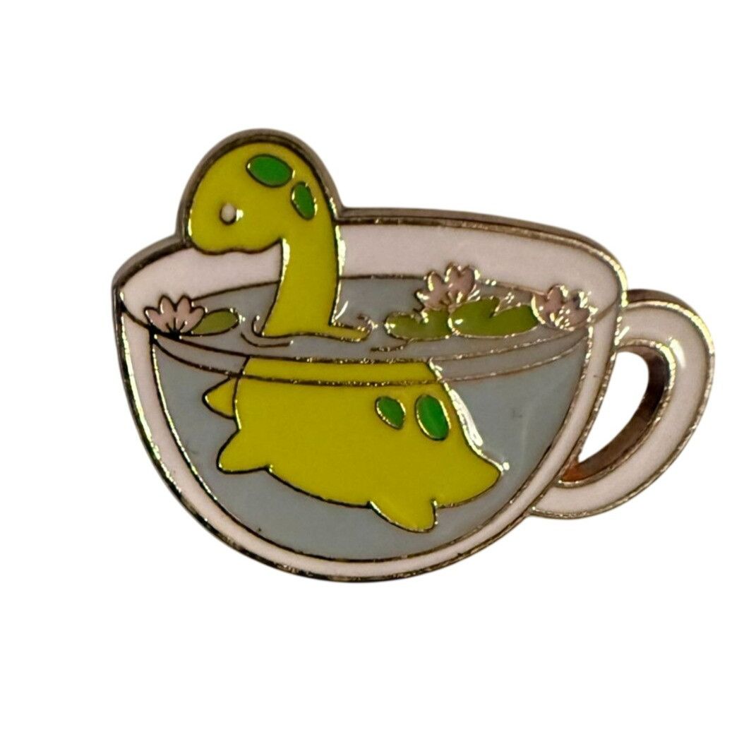 Other Dinosaur Enamel Pin and Loch Nessie Tea Cup Pin Cute Collect Size ONE SIZE - 5 Thumbnail