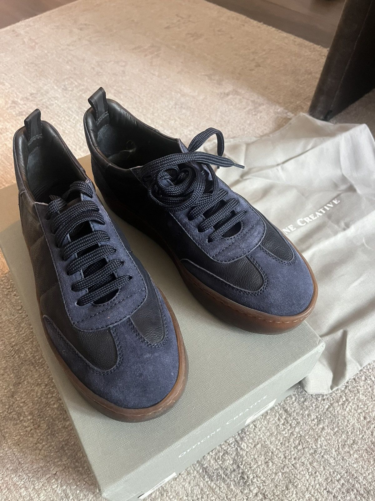 Officine Creative Officine Creative leather/suede sneakers, gum soles Size US 7.5 / EU 40-41 - 2 Thumbnail