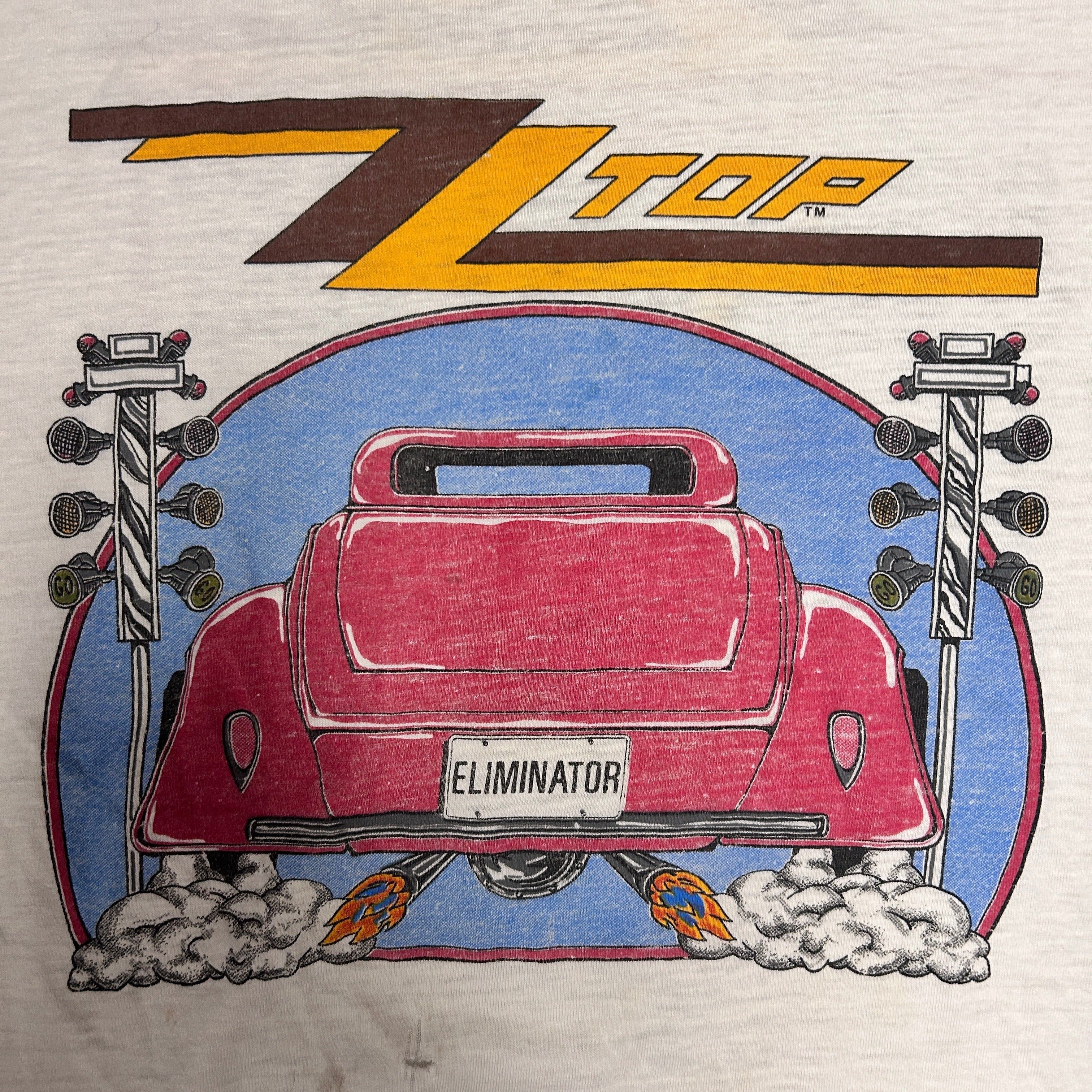 Other Vintage 80s ZZ Top "Eliminator" 1983 Sleeveless Tour T-Shirt Size US M / EU 48-50 / 2 - 3 Thumbnail