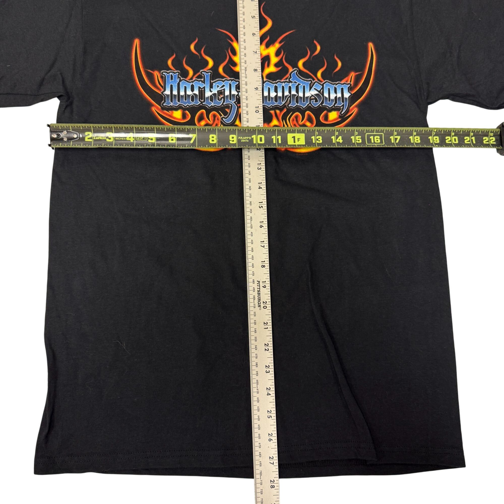 Harley Davidson NWT NoS H-D Napoli Italia Motorcycle Biker FLAMING EAGLE Tee Size US M / EU 48-50 / 2 - 11 Thumbnail