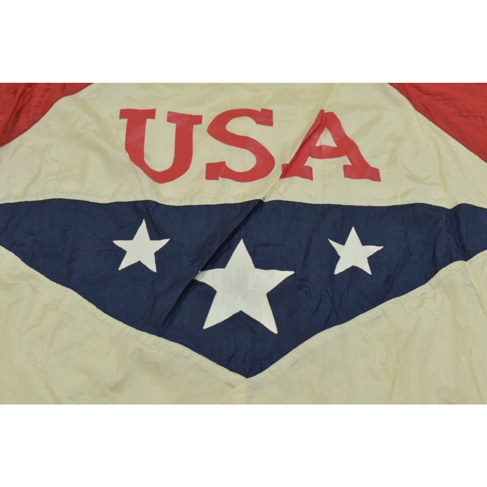 Vintage VINTAGE USA Olympic Windbreaker Jacket Mens Large Red White Blue Zip Logo Size US L / EU 52-54 / 3 - 6 Thumbnail