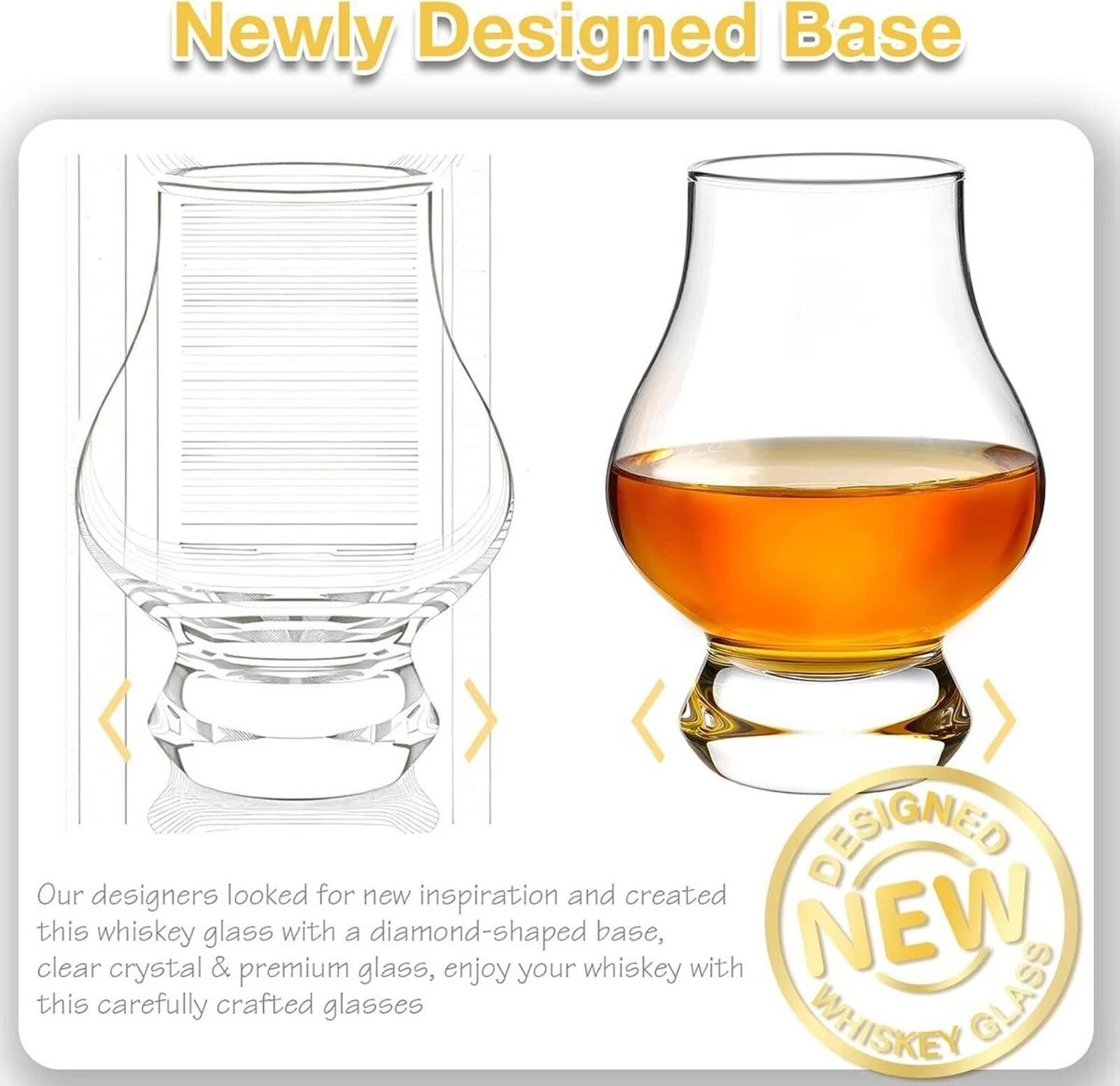 Branded Leather Whiskey Glasses Set of 4, Scotch Glasses, Bourbon Glasses Size ONE SIZE - 2 Thumbnail