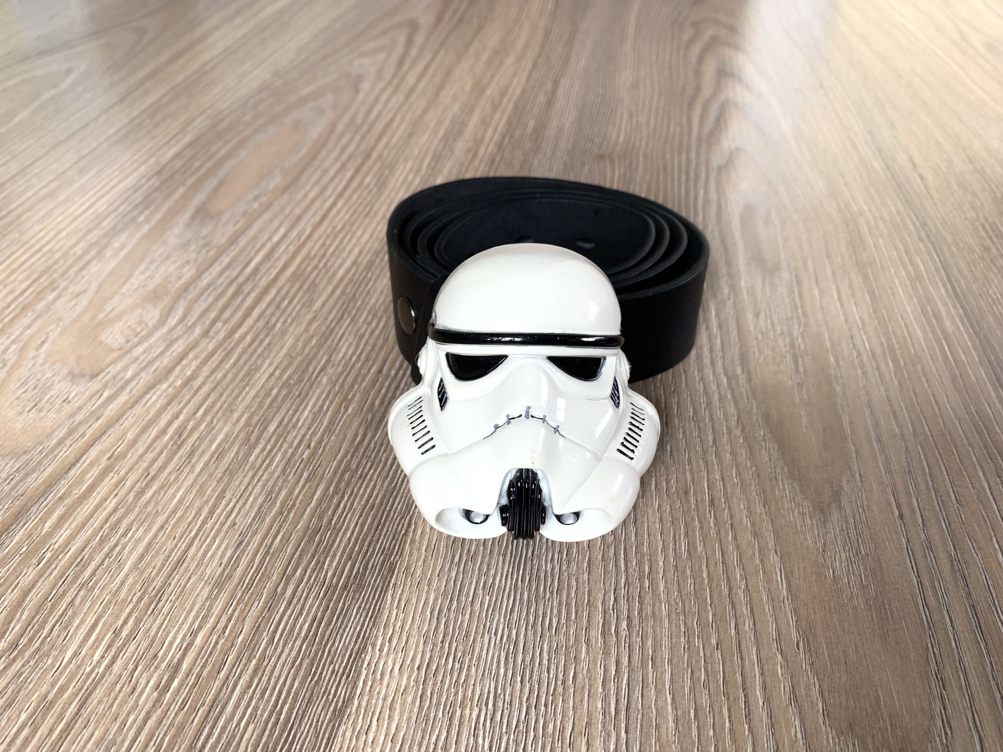 Star Wars × Vintage Star Wars Stormtrooper Vintage Black Leather Belt Size ONE SIZE - 1 Thumbnail